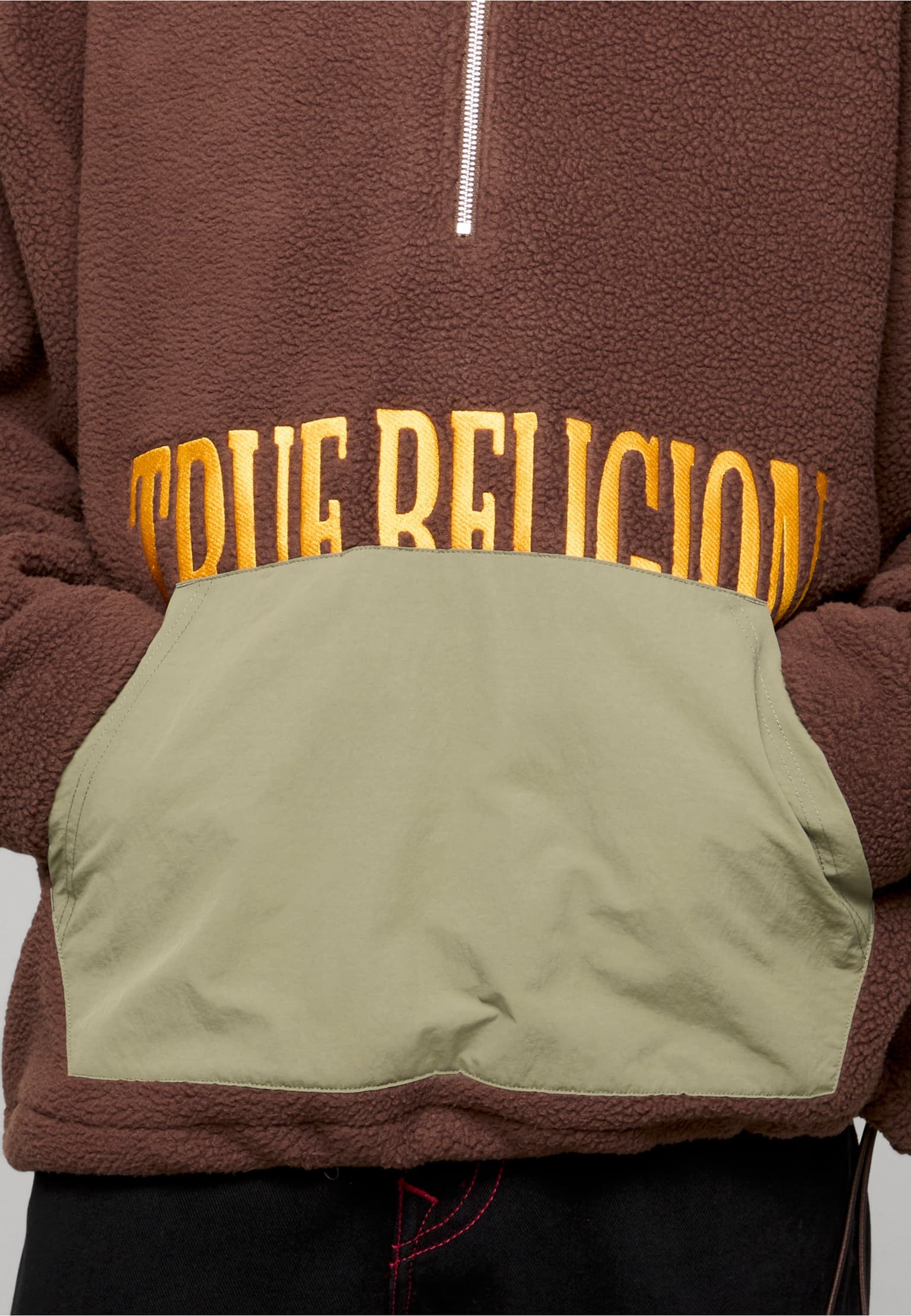 True Religion FLEECE HALF ZIP HOODIE – Bild 4