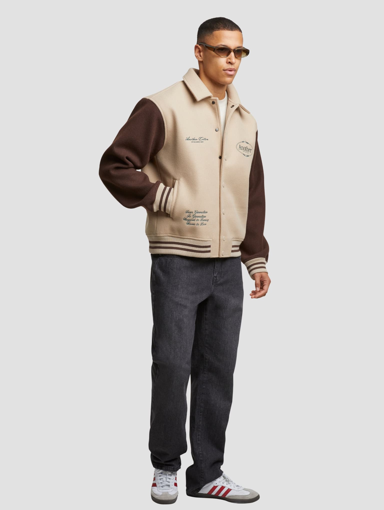 Another Cotton Lab Chest Logo College Jacke – Bild 4