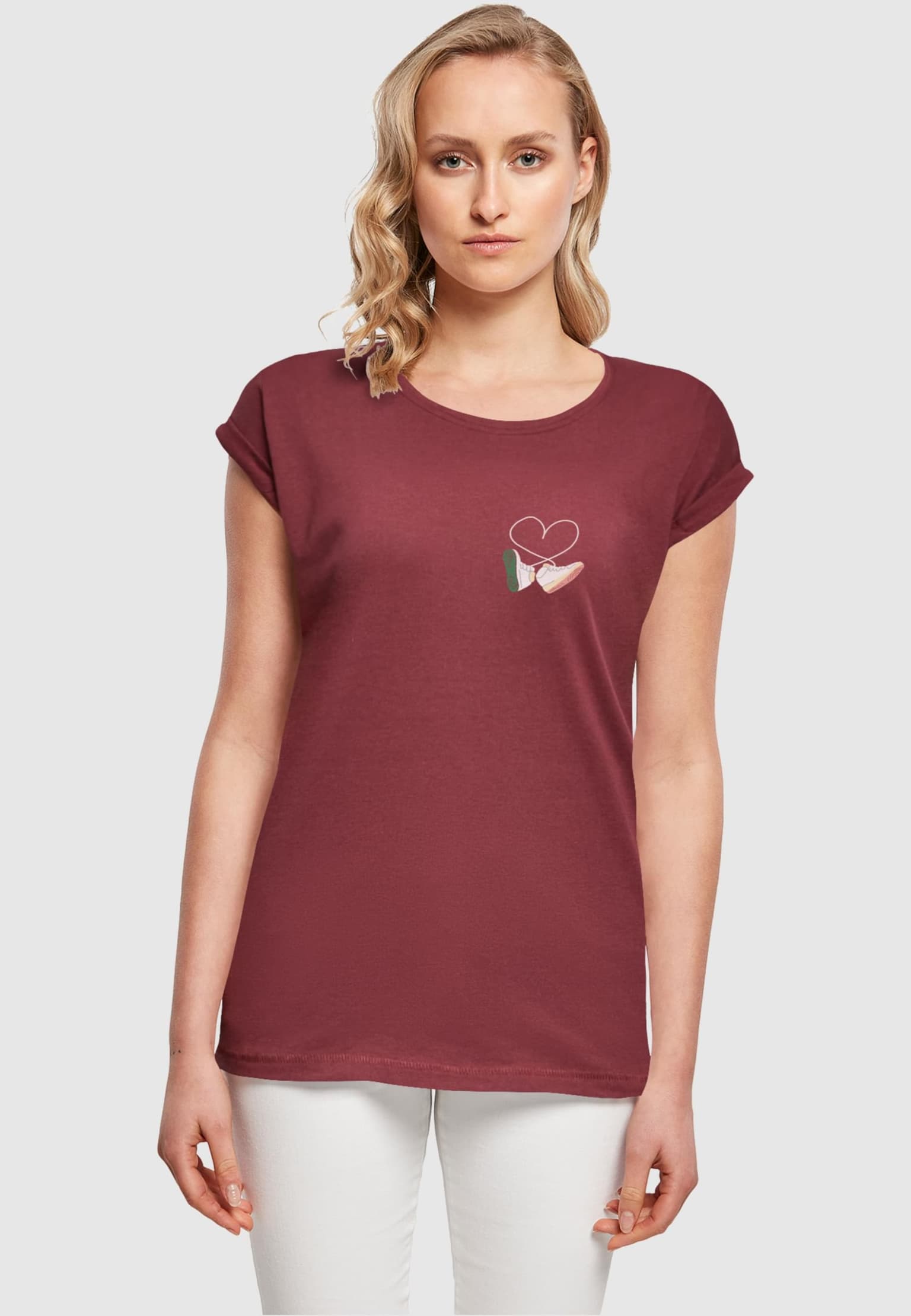 Mister Tee Ladies Kicks Love Extended Shoulder