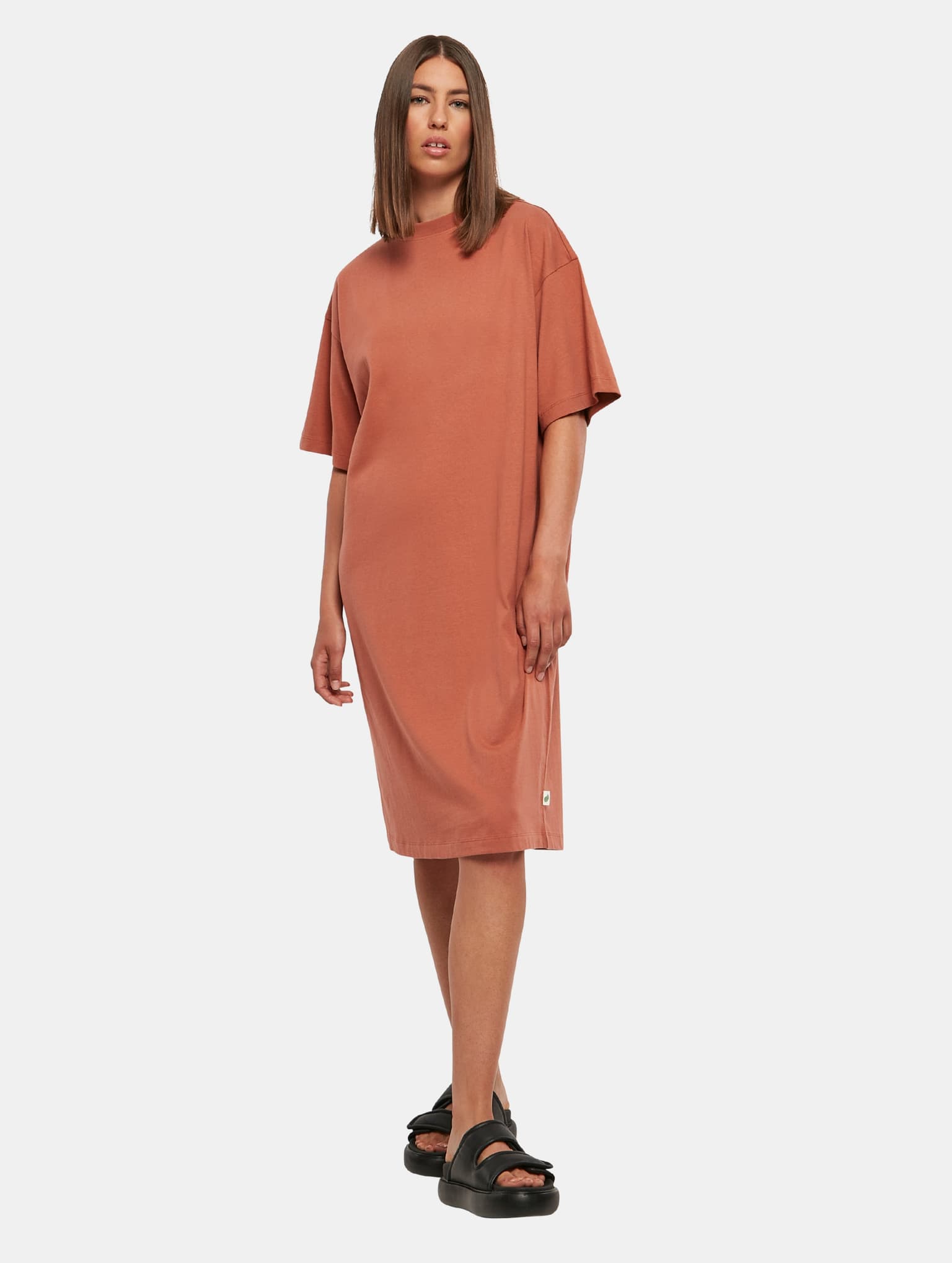 Urban Classics Ladies Essentials Long Oversized Tee Dress – Bild 4