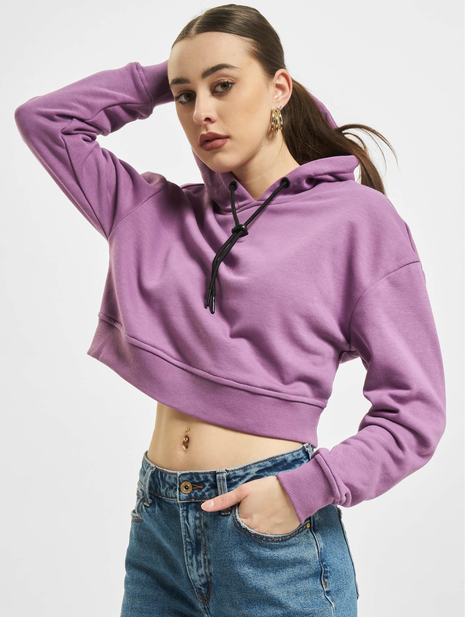 Urban Classics Ladies Short Terry Hoody