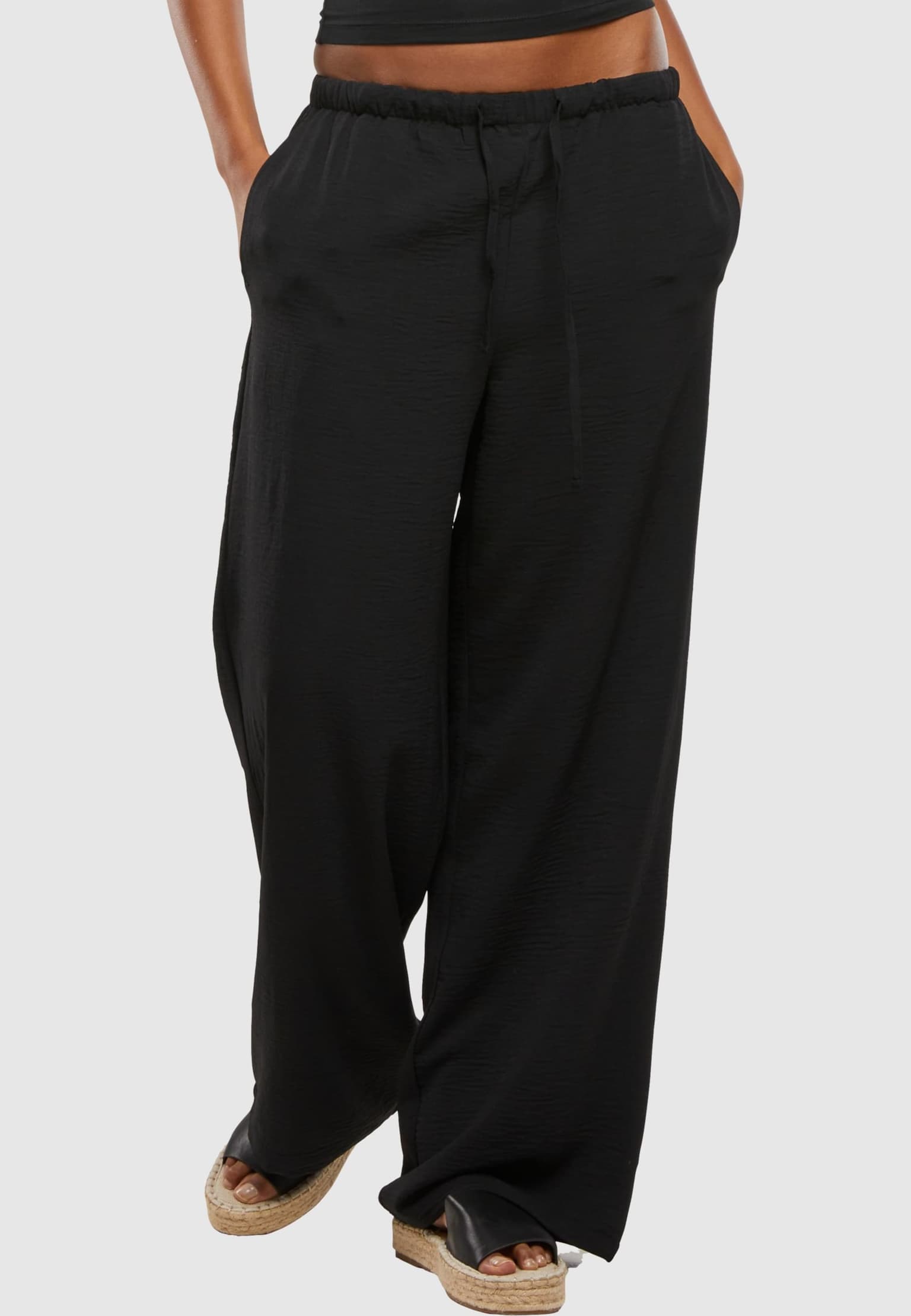 Urban Classics Ladies Structured Wideleg Pants