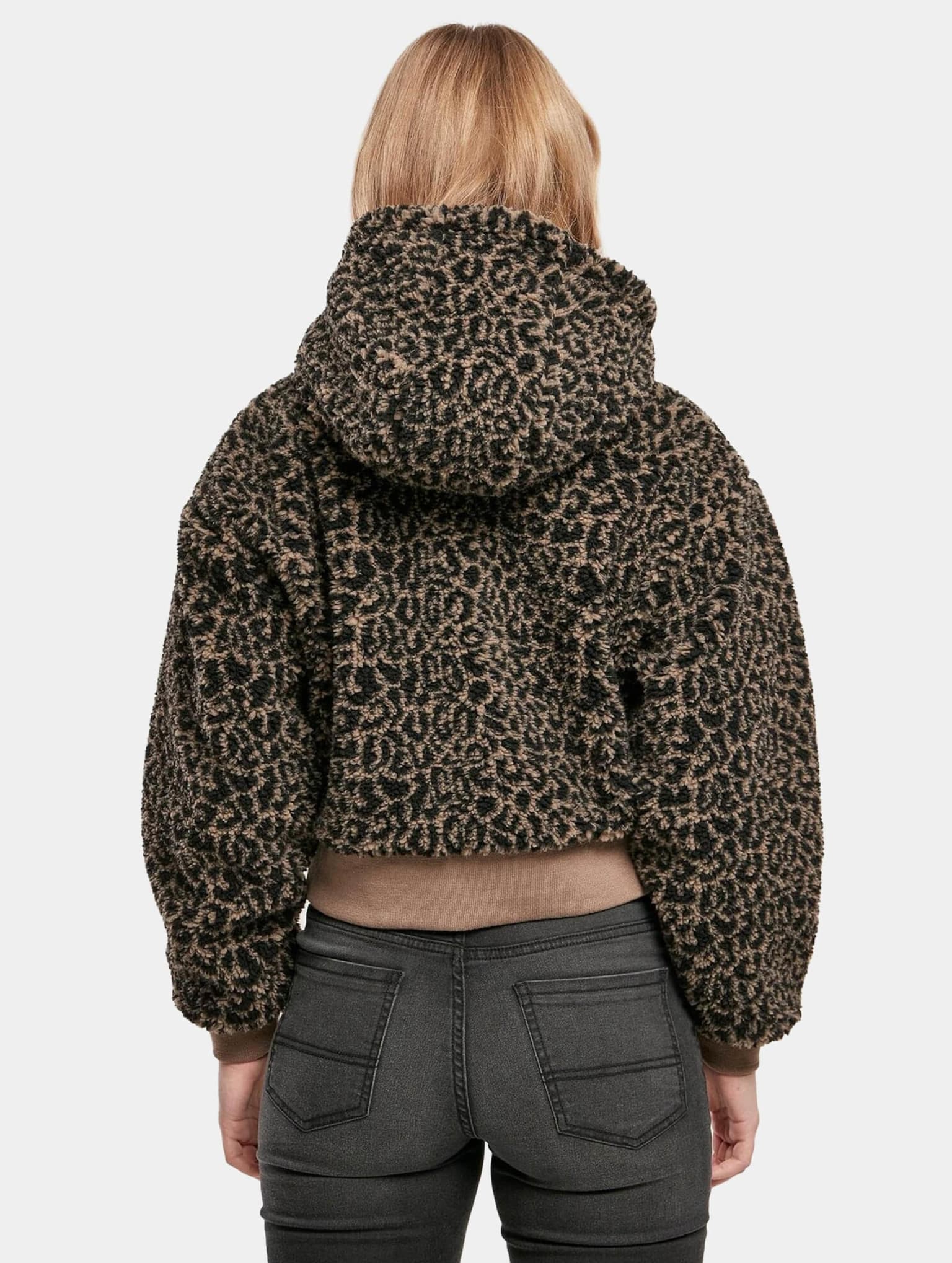 Urban Classics Ladies Short Oversized AOP Sherpa Jacket – Bild 2