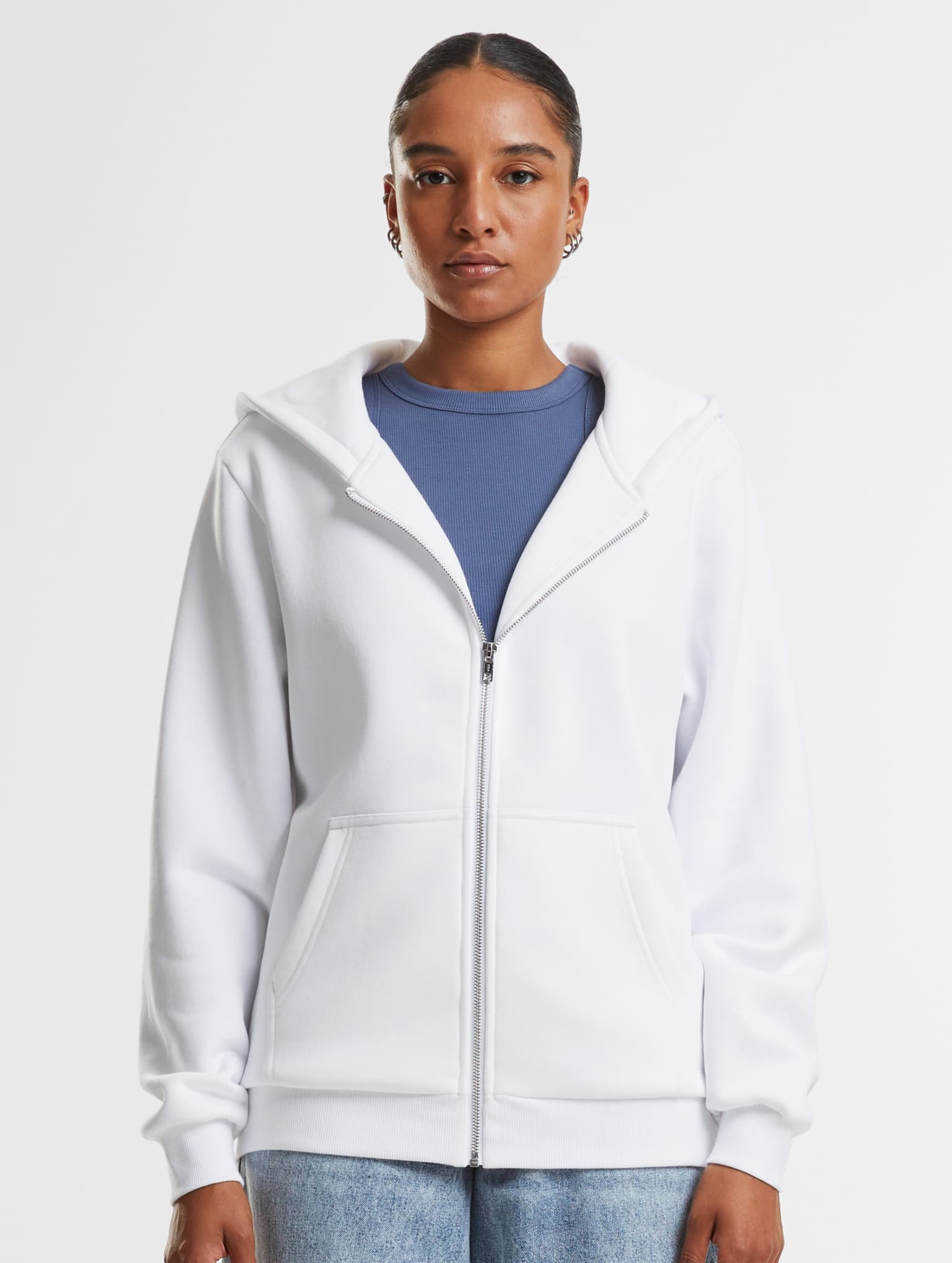 Urban Classics Ladies Fluffy Zip Hoodie – Bild 3
