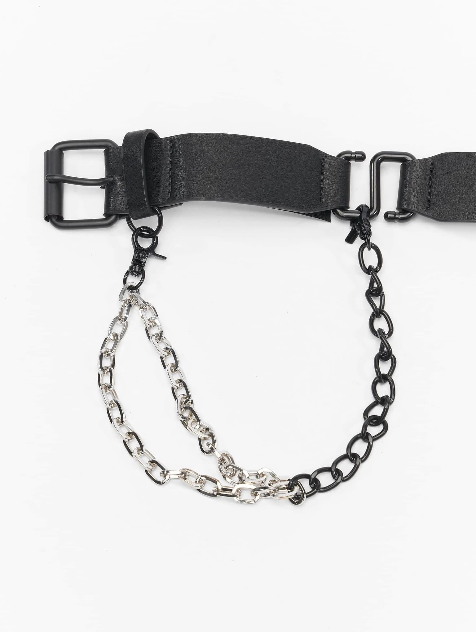 Urban Classics Imitation Leather Belt With Metal Chain – Bild 2