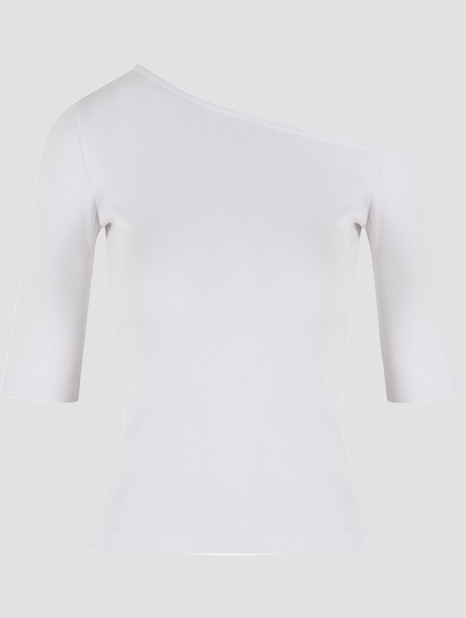Urban Classics Ladies Essentials Asymmetric Rib Tee – Bild 3