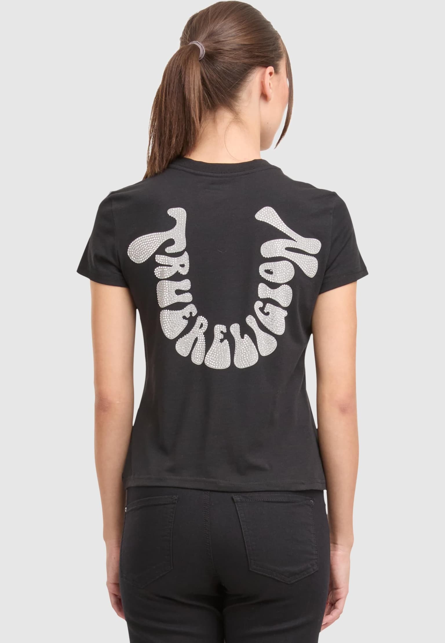 True Religion CRYSTAL HS CREW TEE – Bild 2