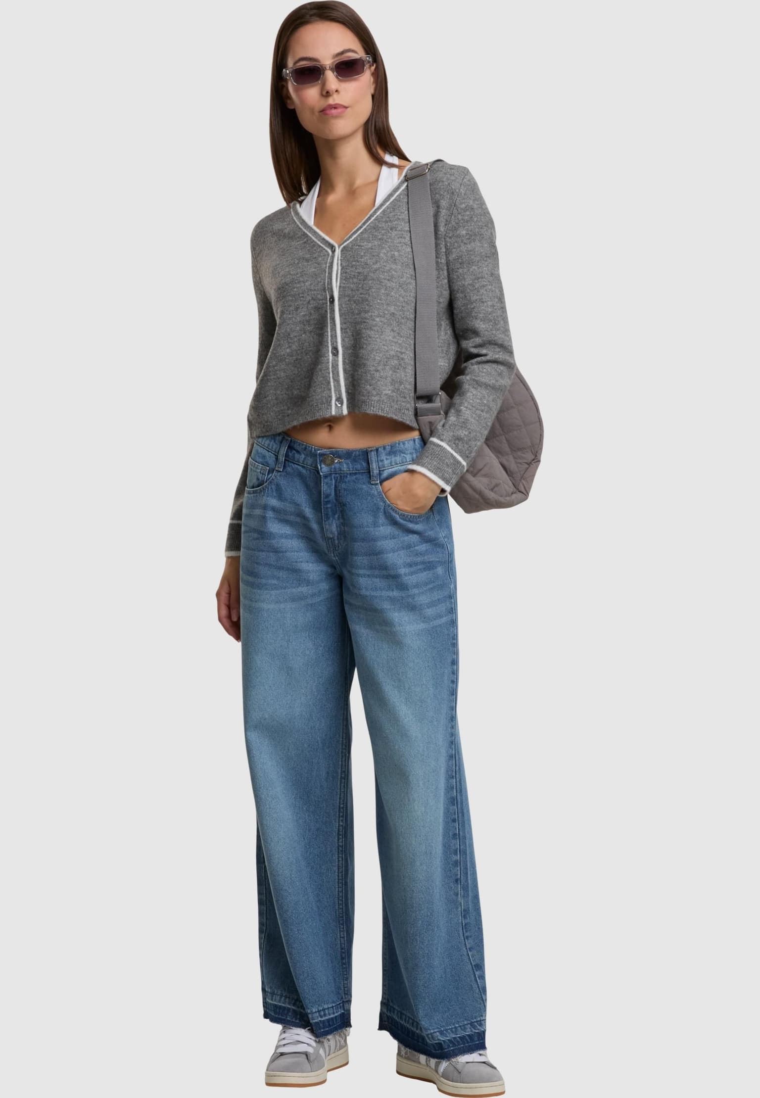 Noisy May NMSKYLAR L/S CONTRAST KNIT CARDIGAN – Bild 4