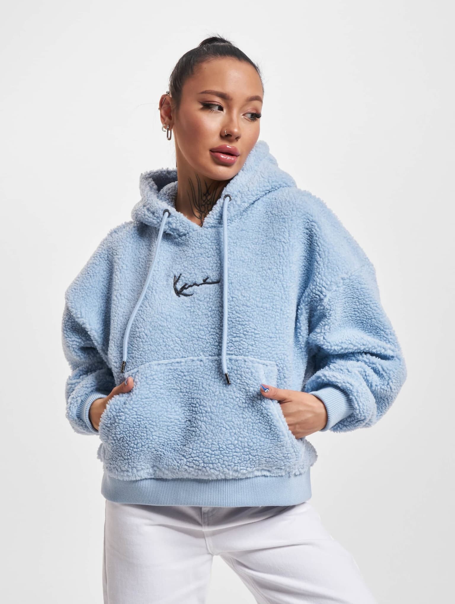 Karl Kani KW233-041-2 KK Metal Signature Teddy Os Hoodie – Bild 3