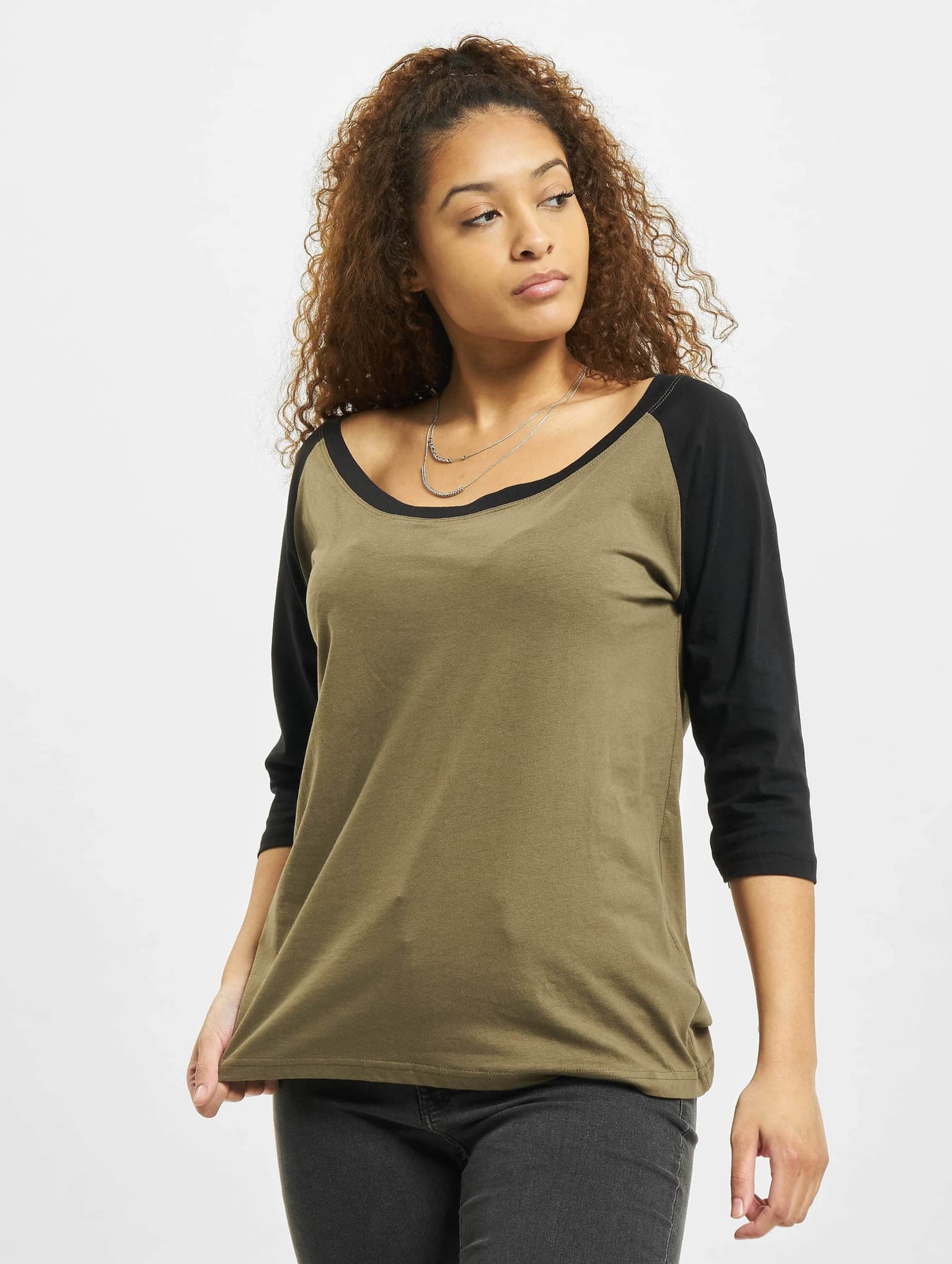 Urban Classics Ladies 3/4 Contrast Raglan Tee – Bild 3