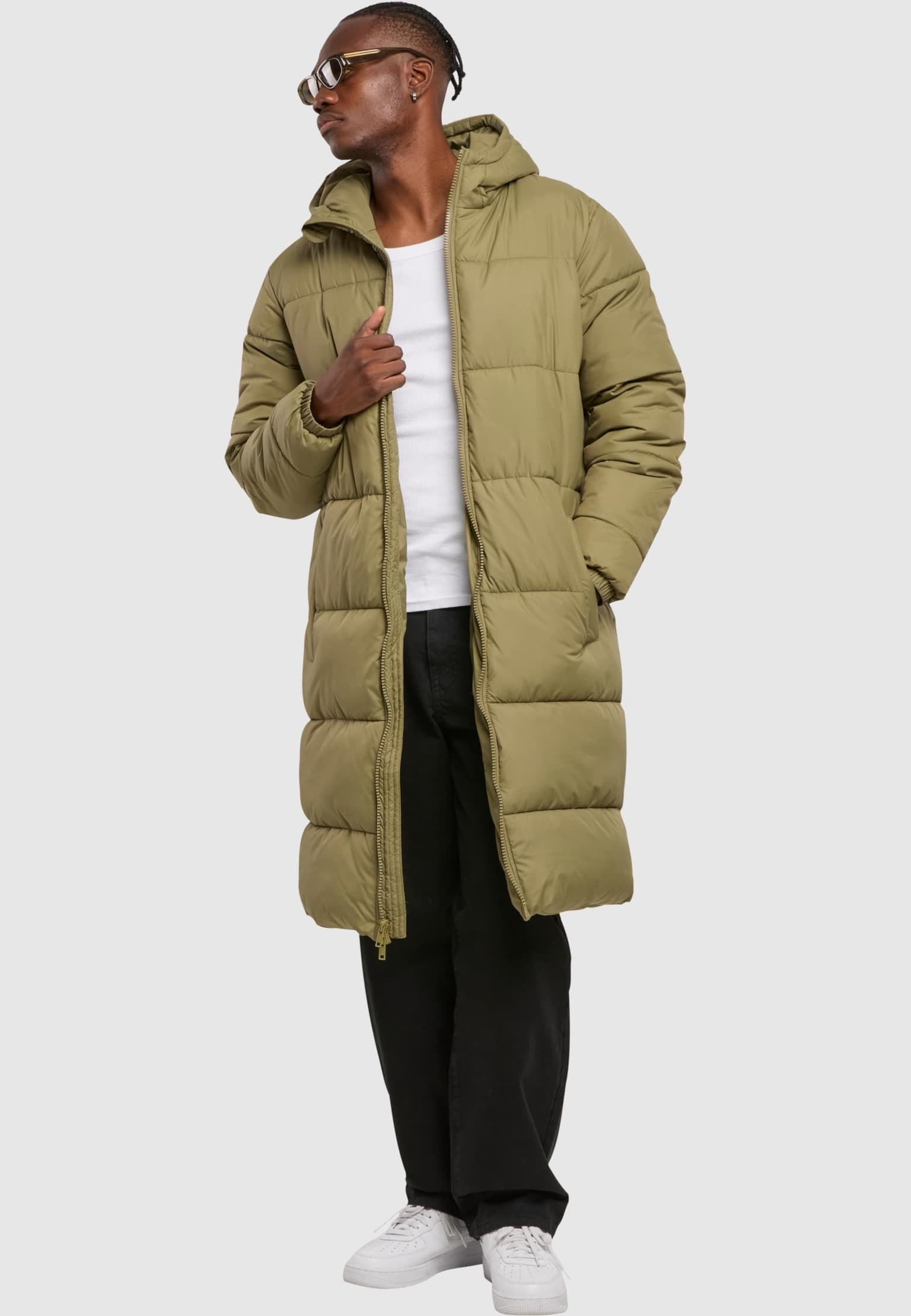 Urban Classics Mens Long Puffer Coat – Bild 4