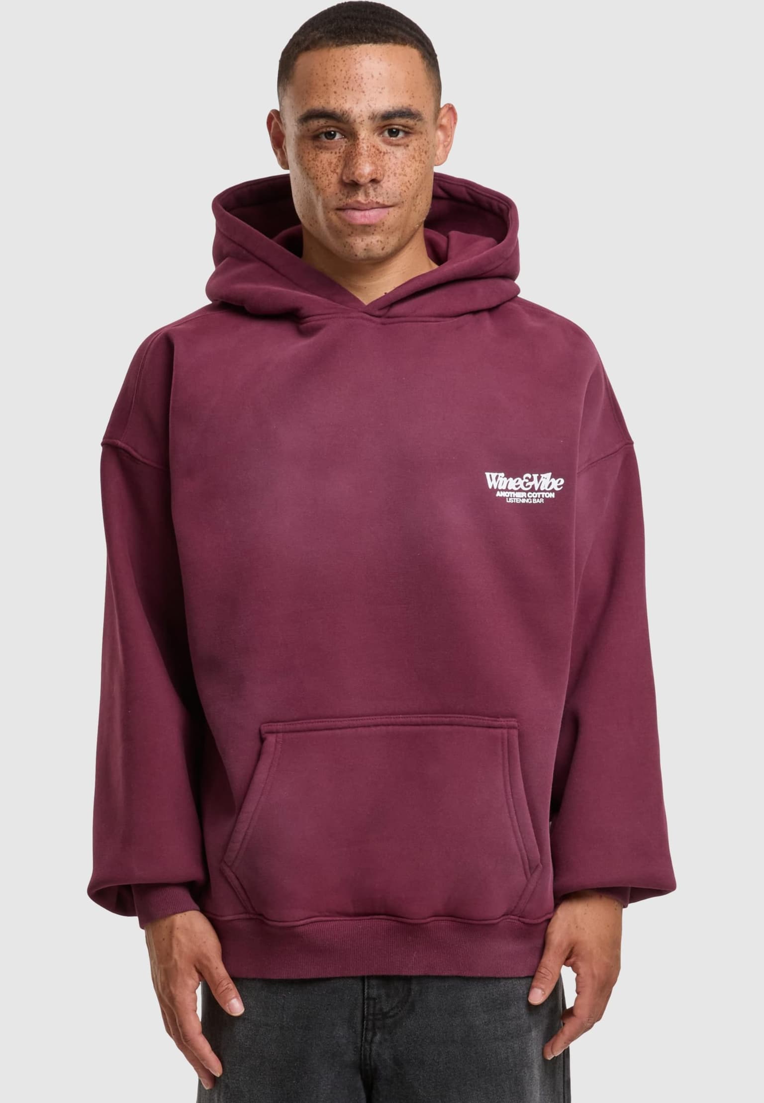 Another Cotton Lab Wine & Vibe Washed Hoodie – Bild 3