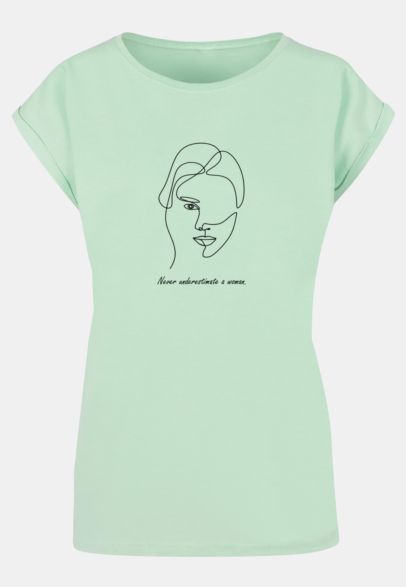 Merchcode POD Ladies WD - Woman Figure Extended Shoulder Tee – Bild 3