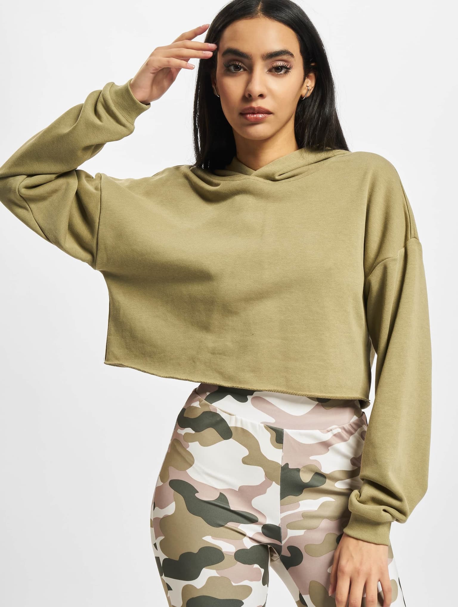 Urban Classics Ladies Oversized Cropped Hoody