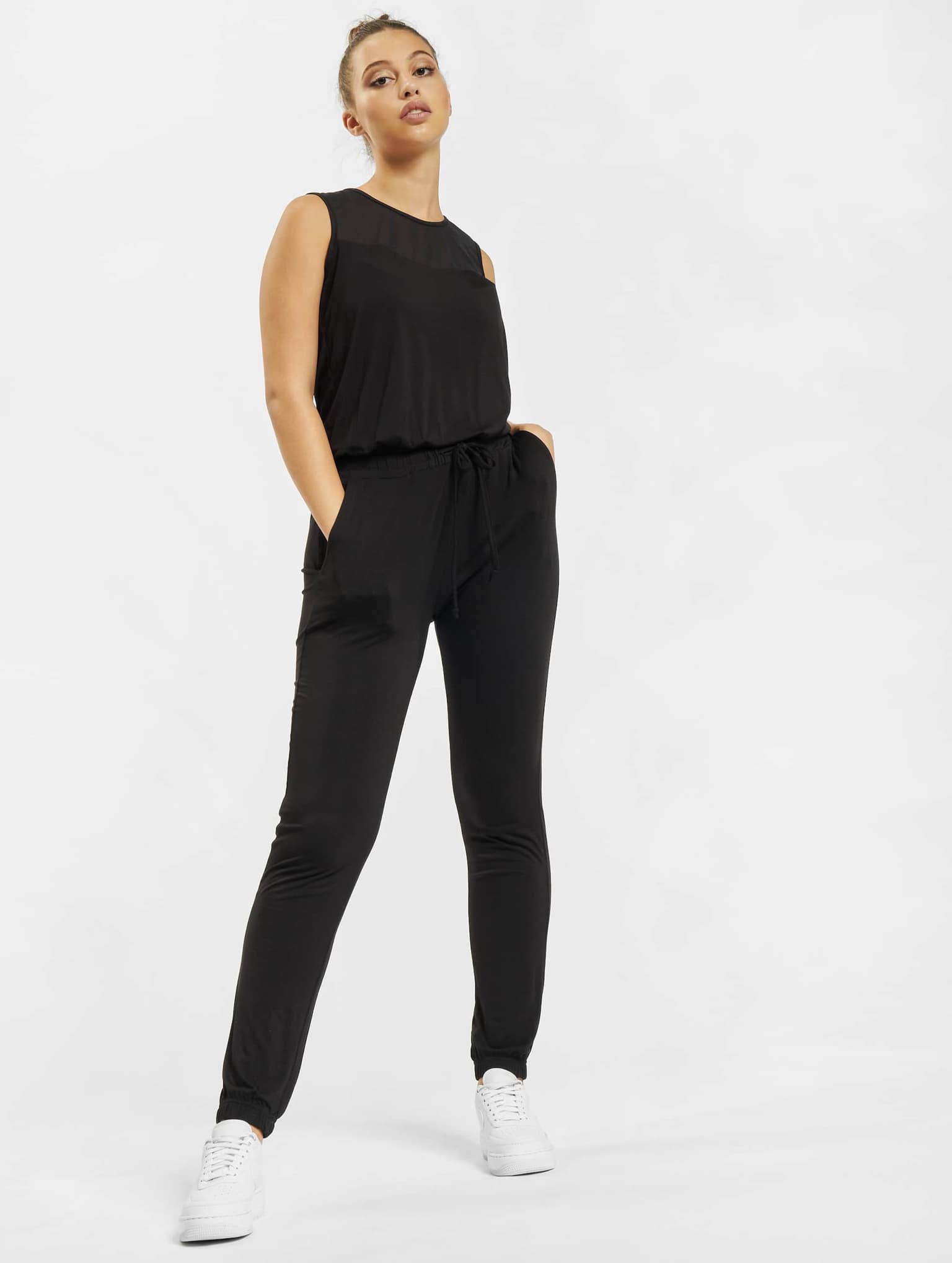 Urban Classics Ladies Tech Mesh Long Jumpsuit