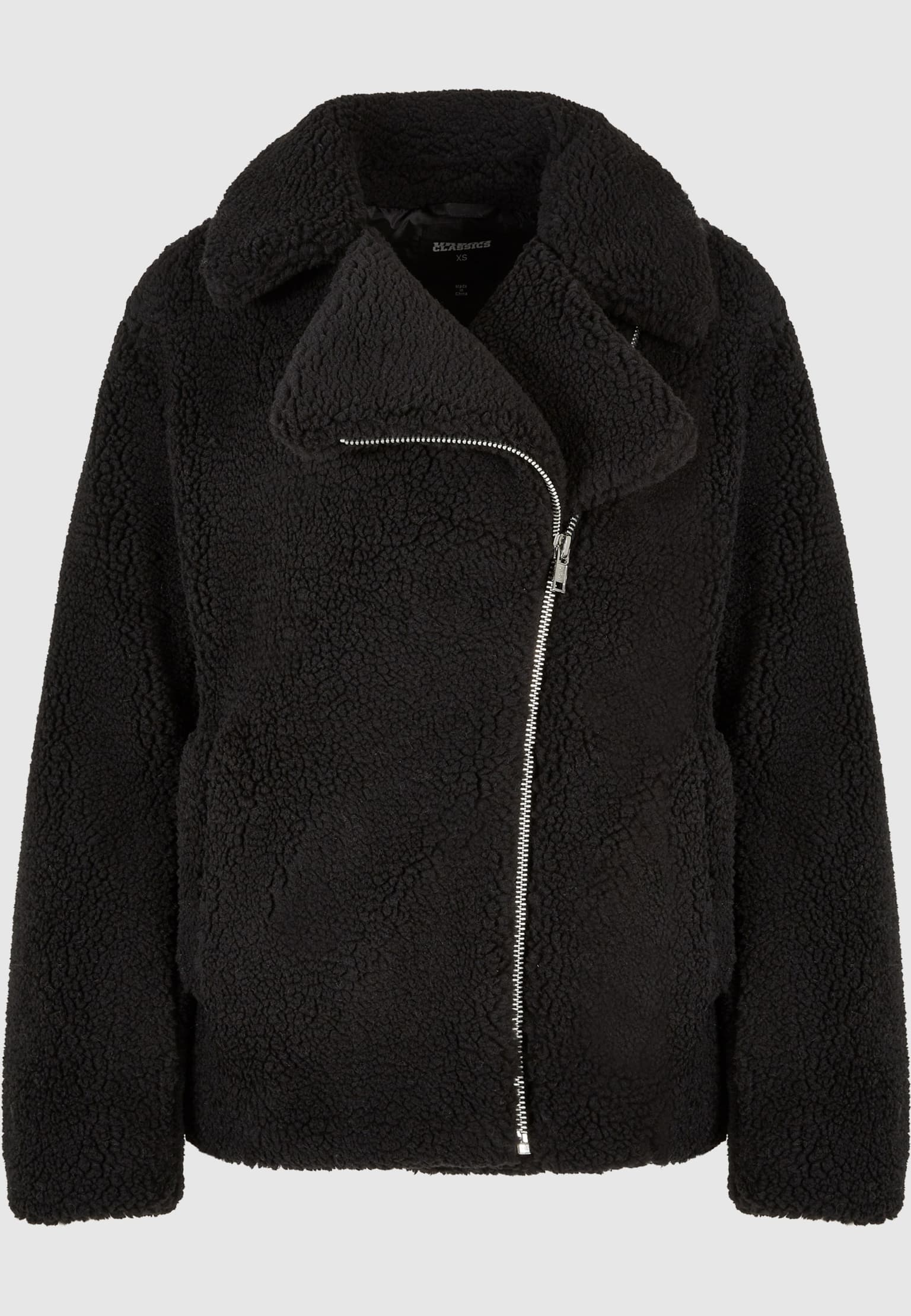Urban Classics Ladies Sherpa Biker Jacket – Bild 4