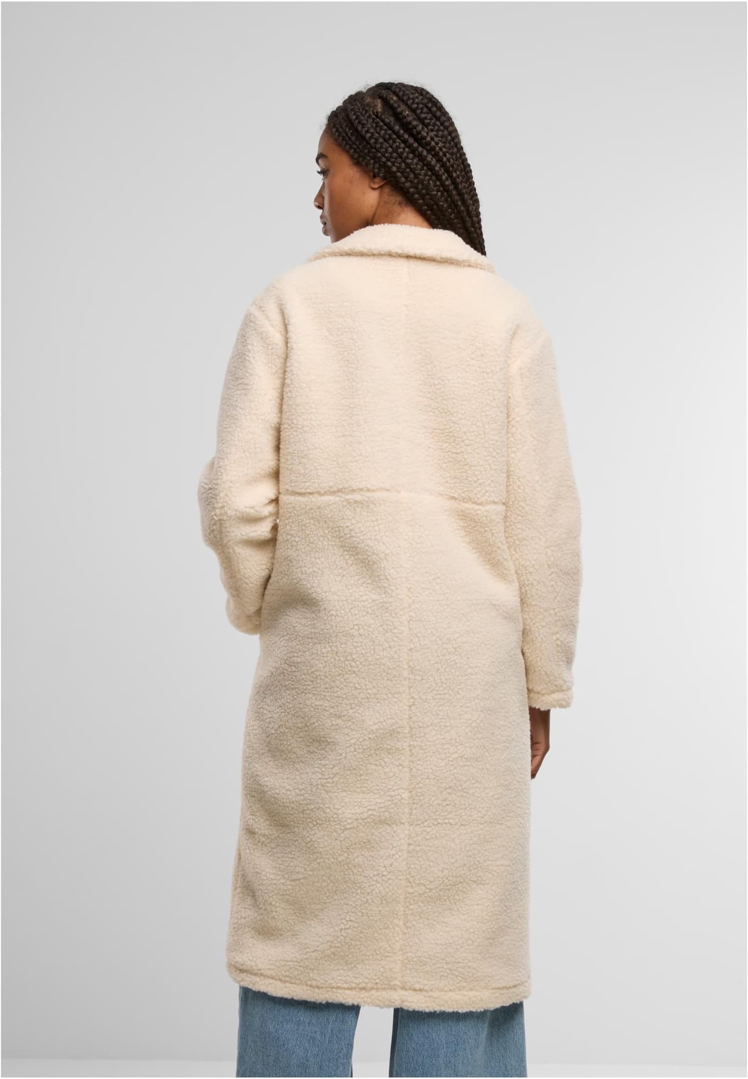 Urban Classics Ladies Teddy Long Coat – Bild 2