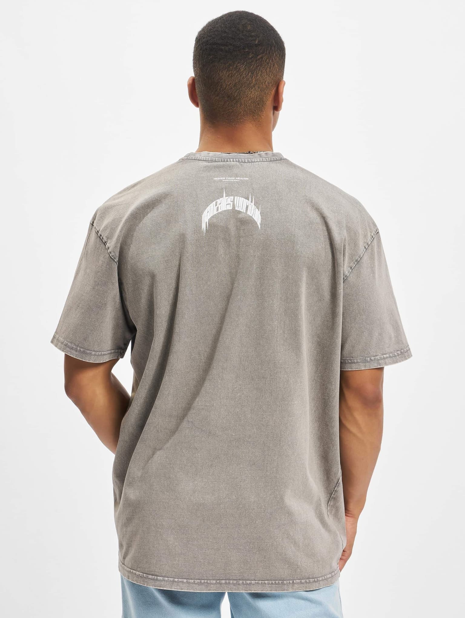 MJ Gonzales HIGHER THAN HEAVEN V.1 Acid Washed Heavy Oversize Tee – Bild 2