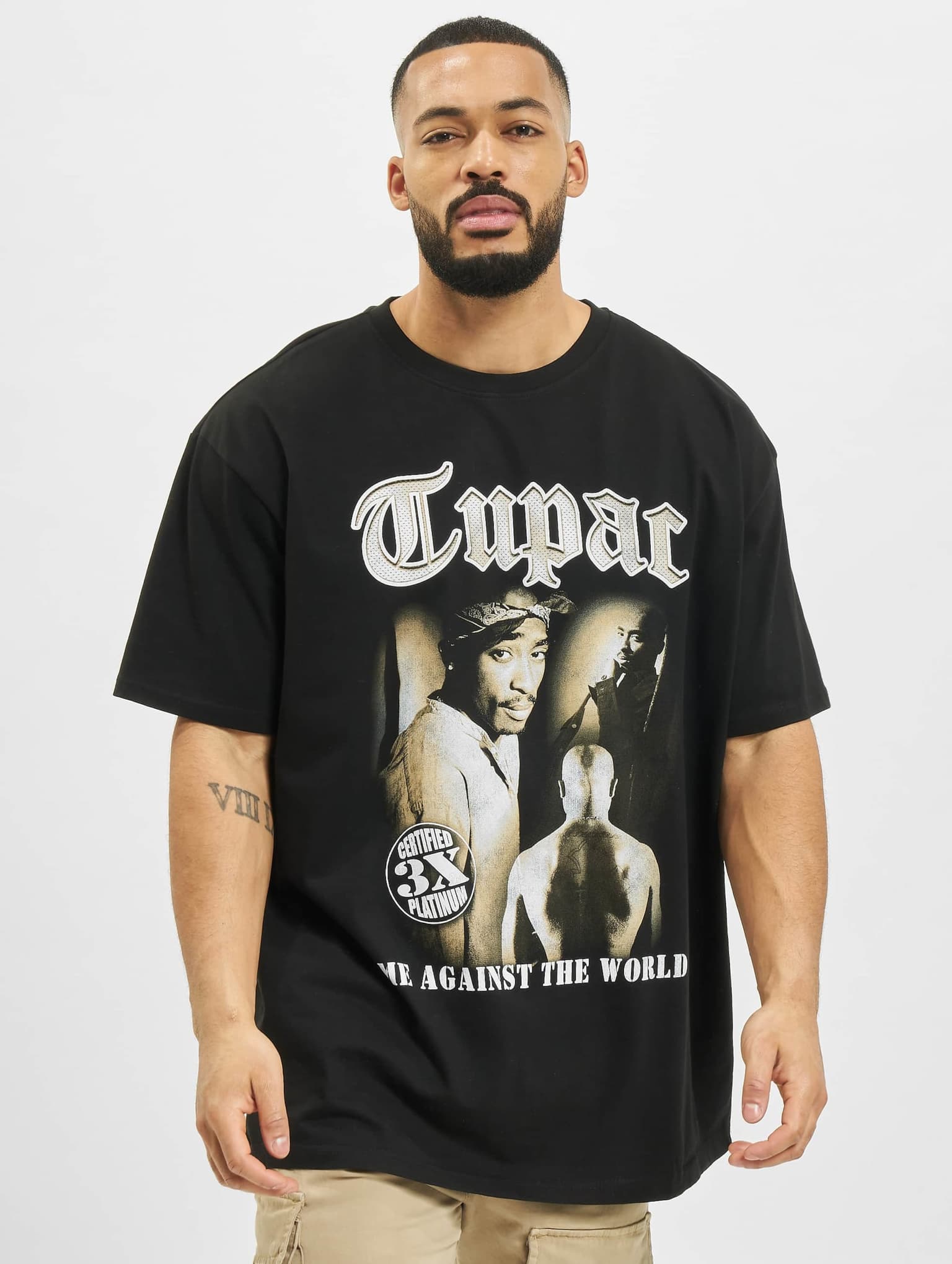 Mister Tee Upscale Tupac MATW Sepia Oversize – Bild 3