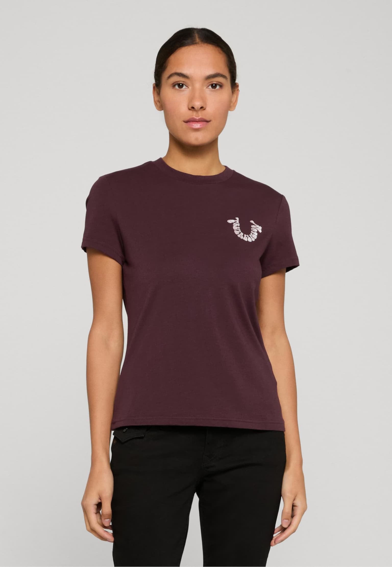 True Religion CRYSTAL HS CREW TEE
