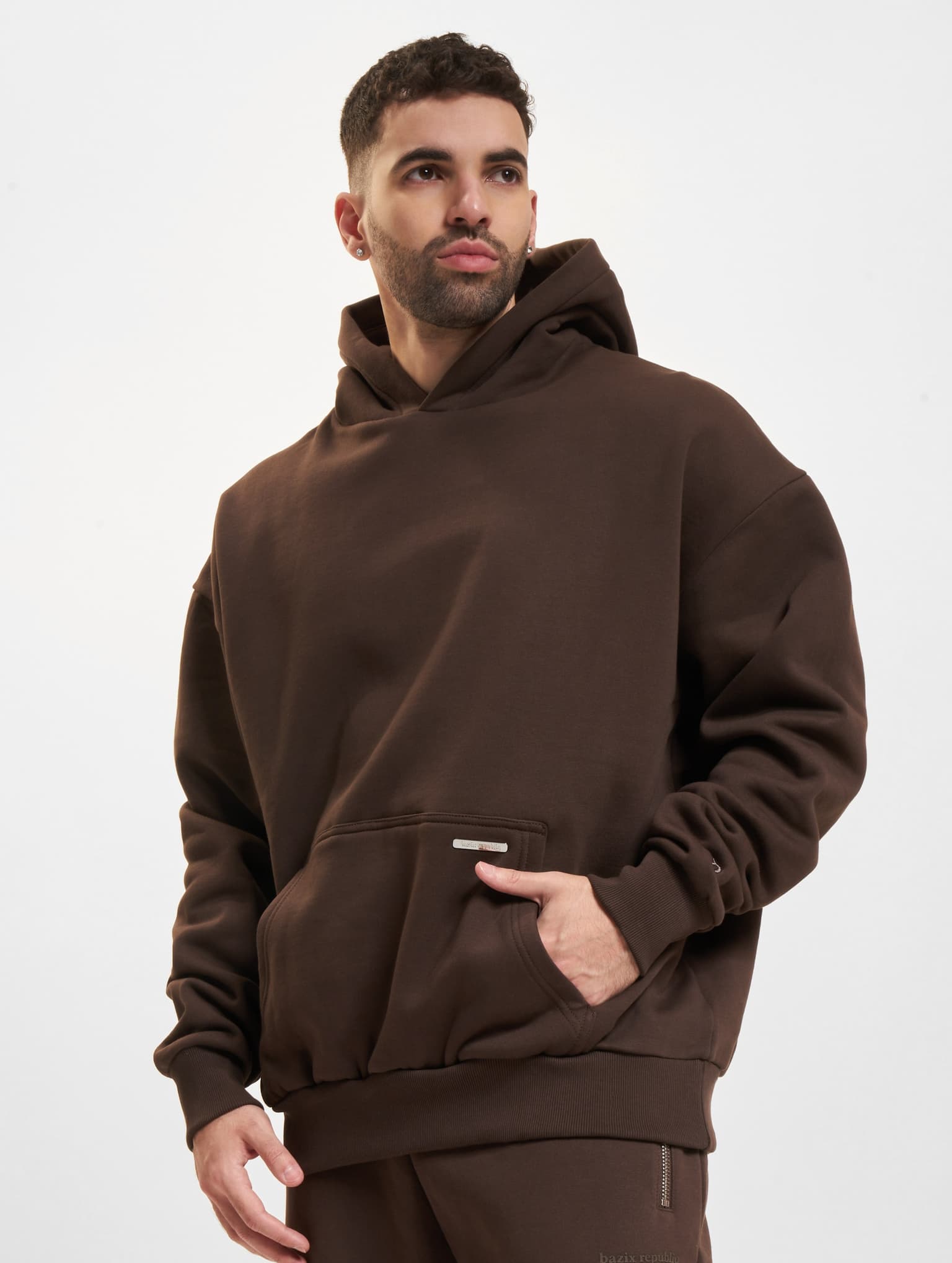 Bazix Republiq Super Heavy Blank Hoodie