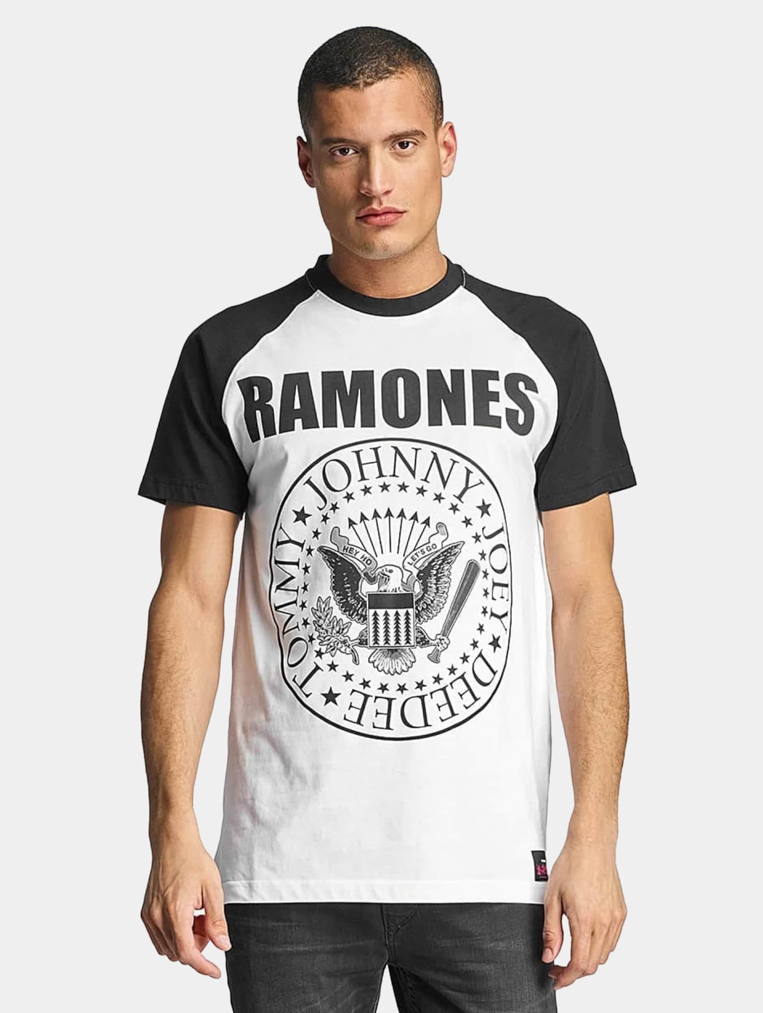 Merchcode Ramones Circle Raglan Tee