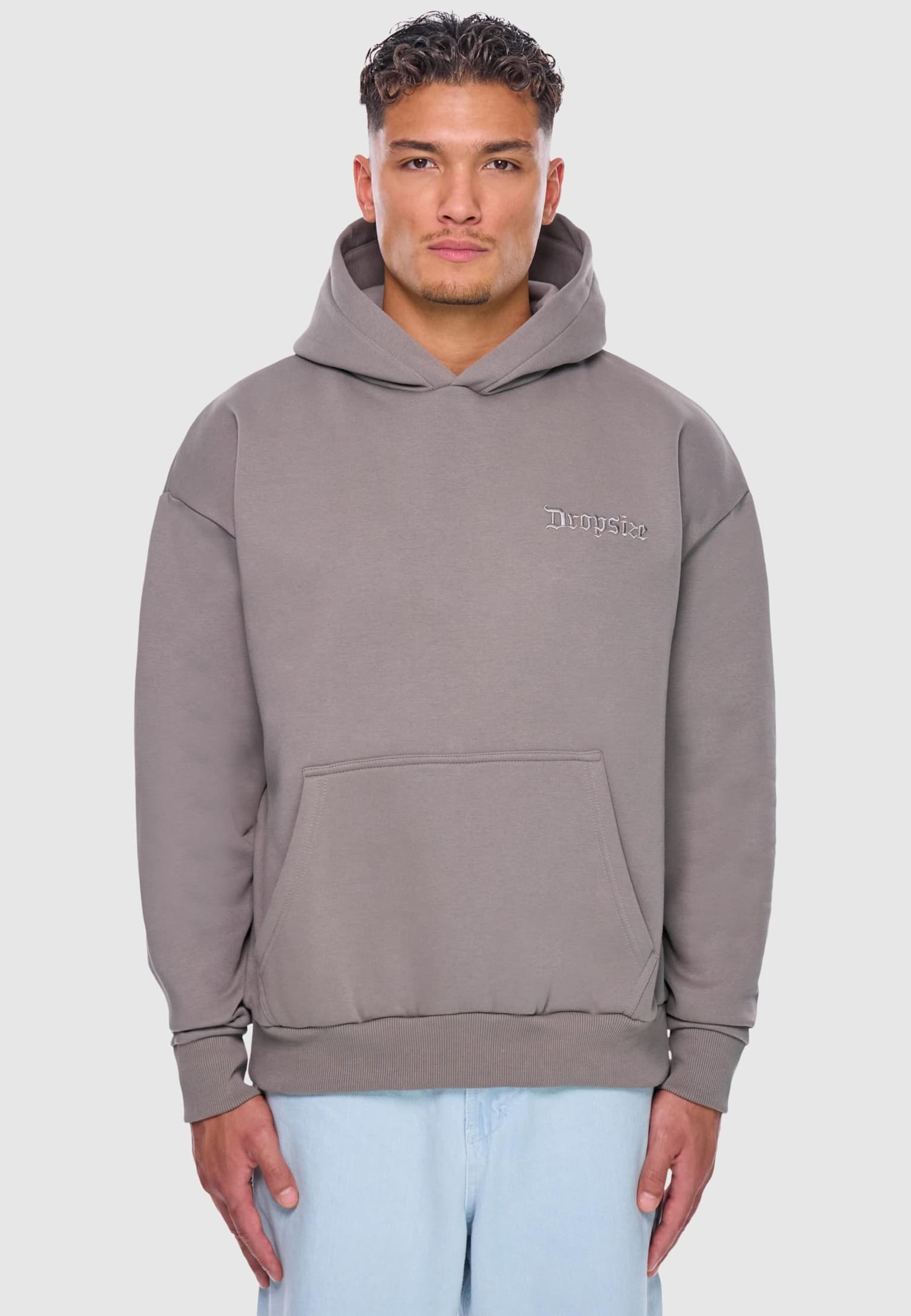 Dropsize HEAVY OVERSIZE EMBO HOODIE