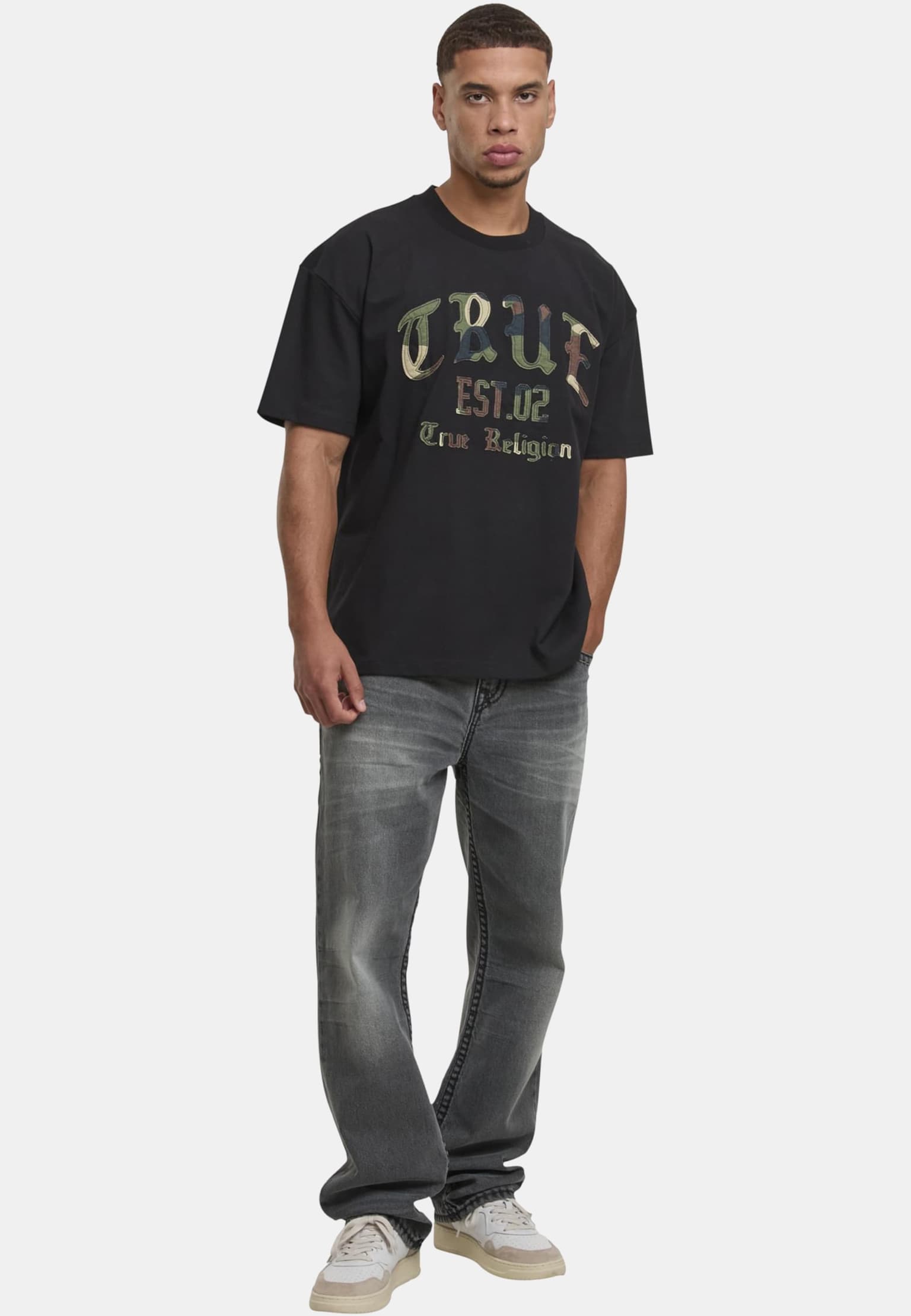 True Religion FOREST CAMO OVERSIZED TEE – Bild 4