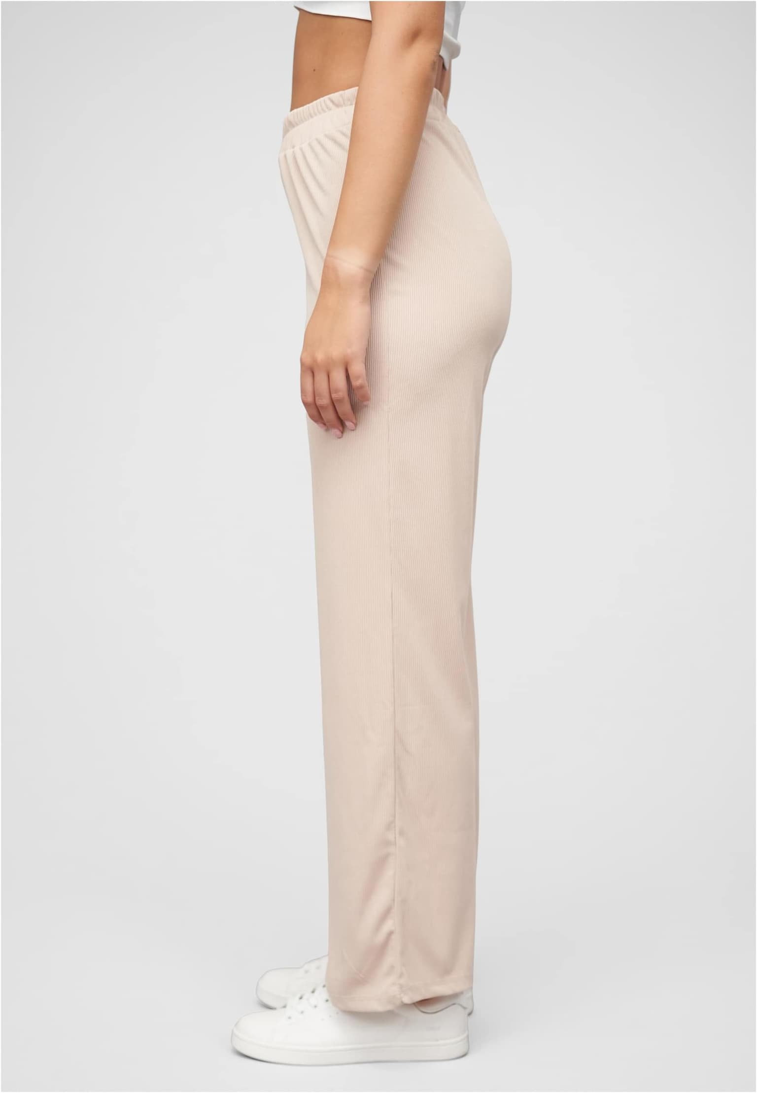 Cloud5ive Sommer Hose mit weitem Beinschnitt und Ribbed Material – Bild 3