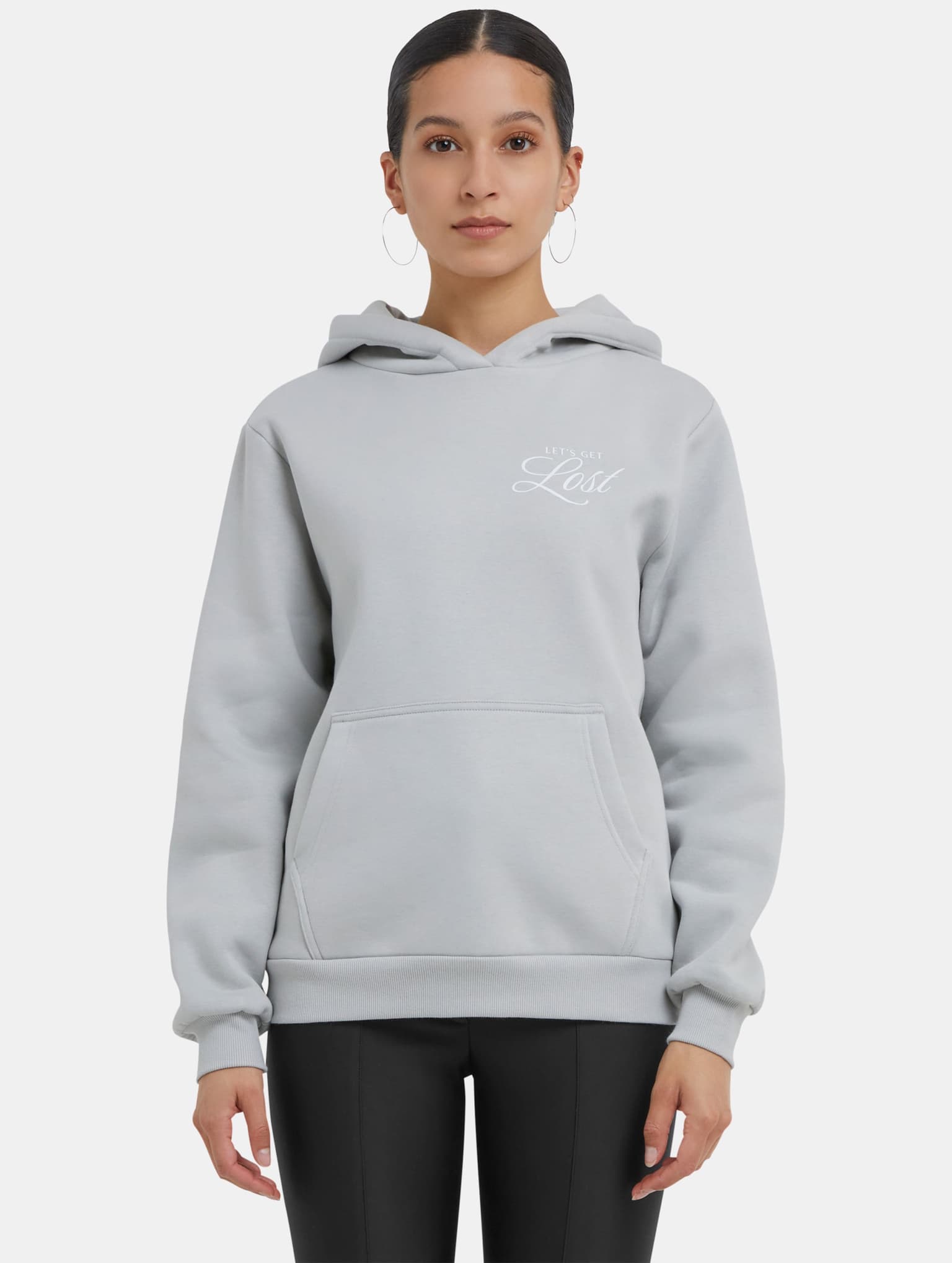 Miss Tee Lost Flowers Ladies Fluffy Hoody – Bild 3