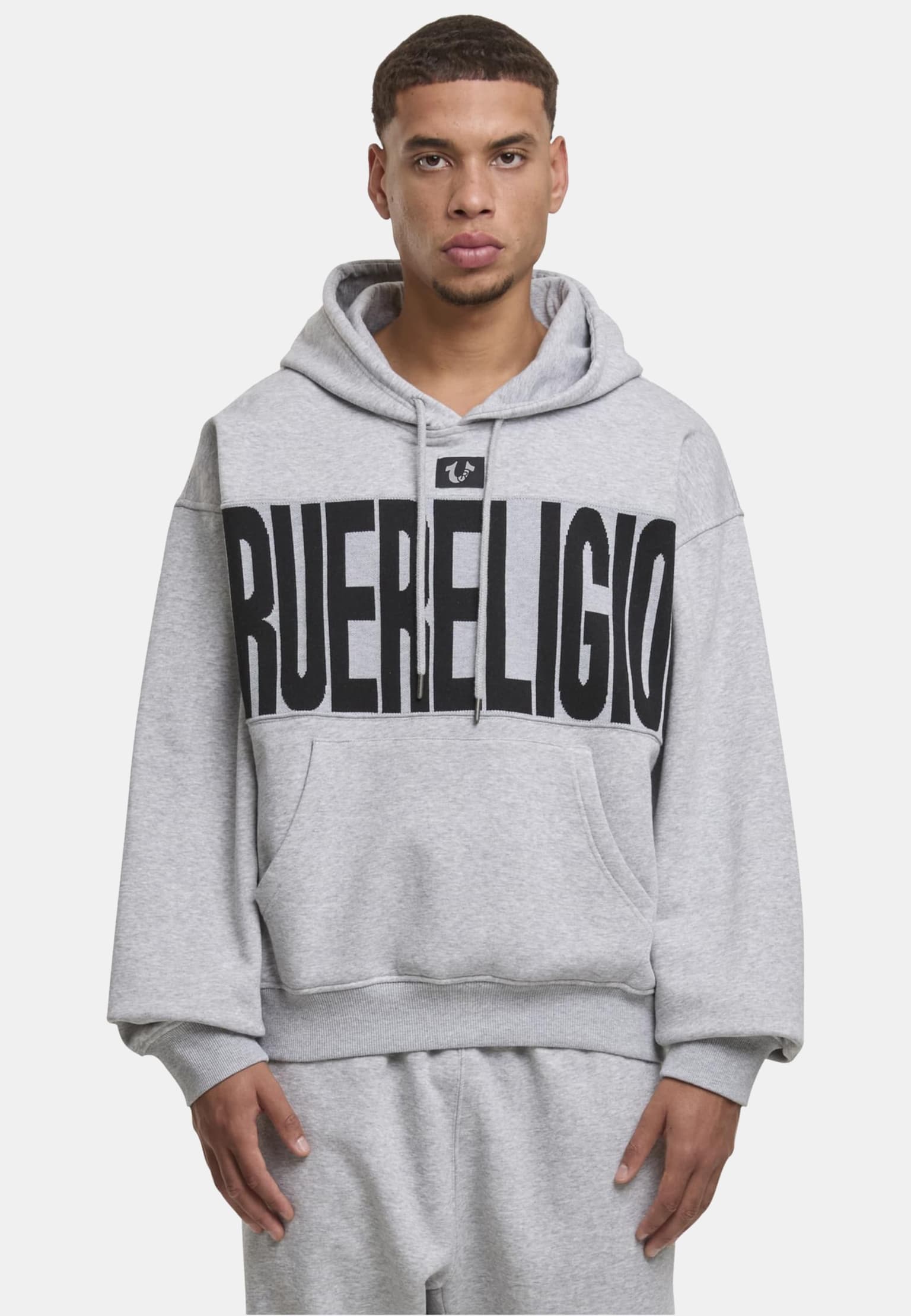 True Religion KNIT PANEL TR CINCHED HOODIE – Bild 3
