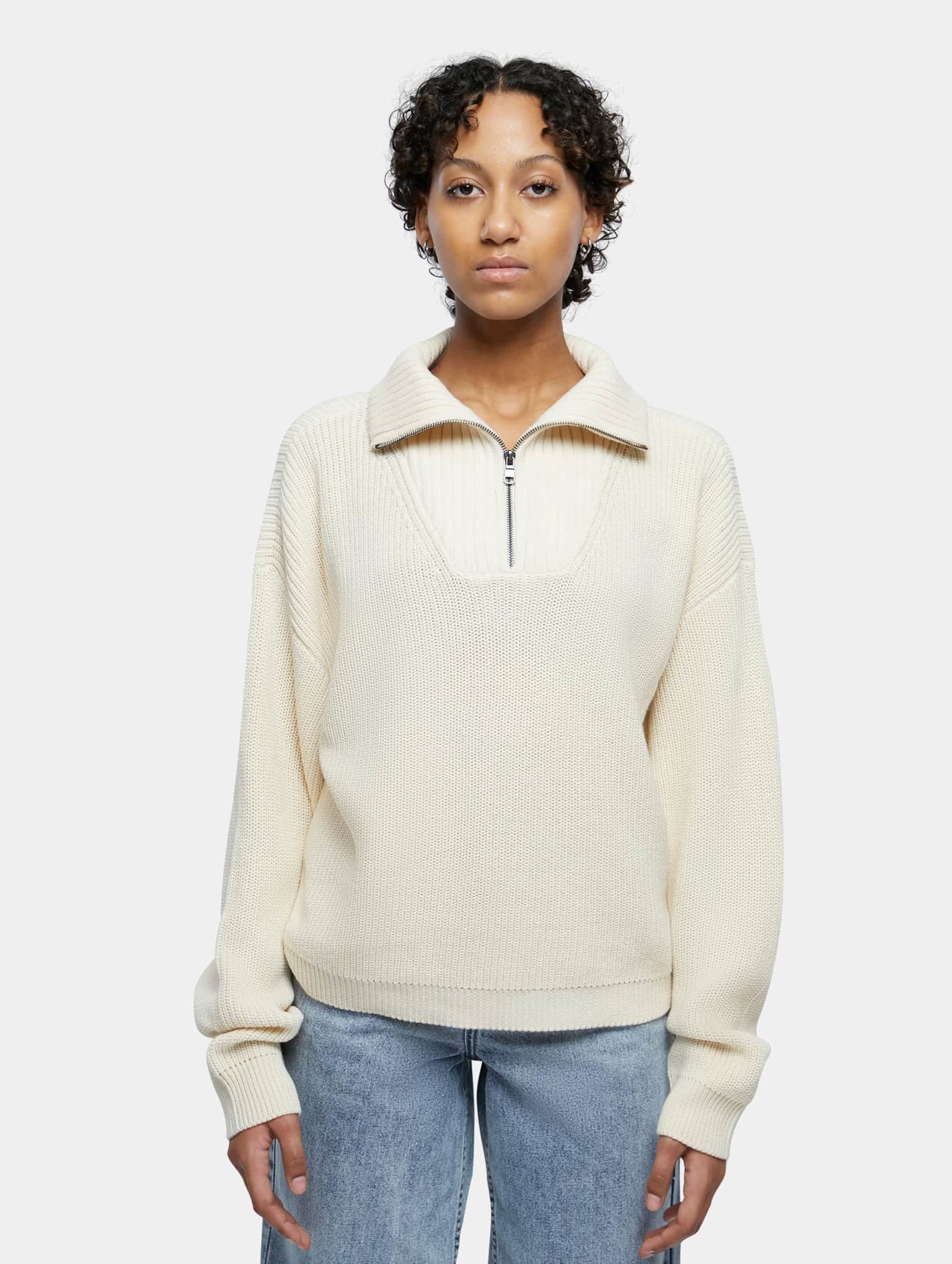 Urban Classics Ladies Oversized Knit Troyer – Bild 3