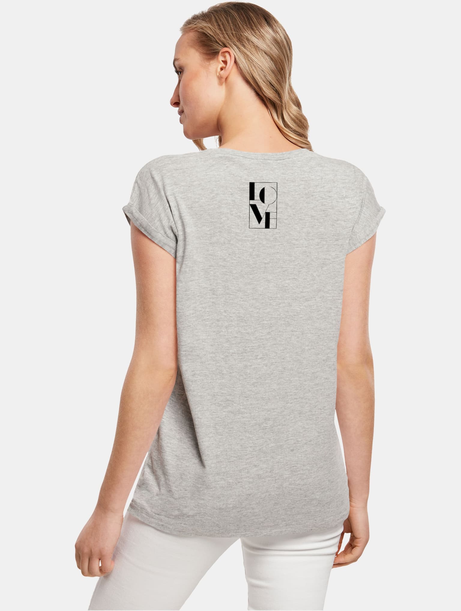 Merchcode POD Ladies Love Extended Shoulder Tee – Bild 2