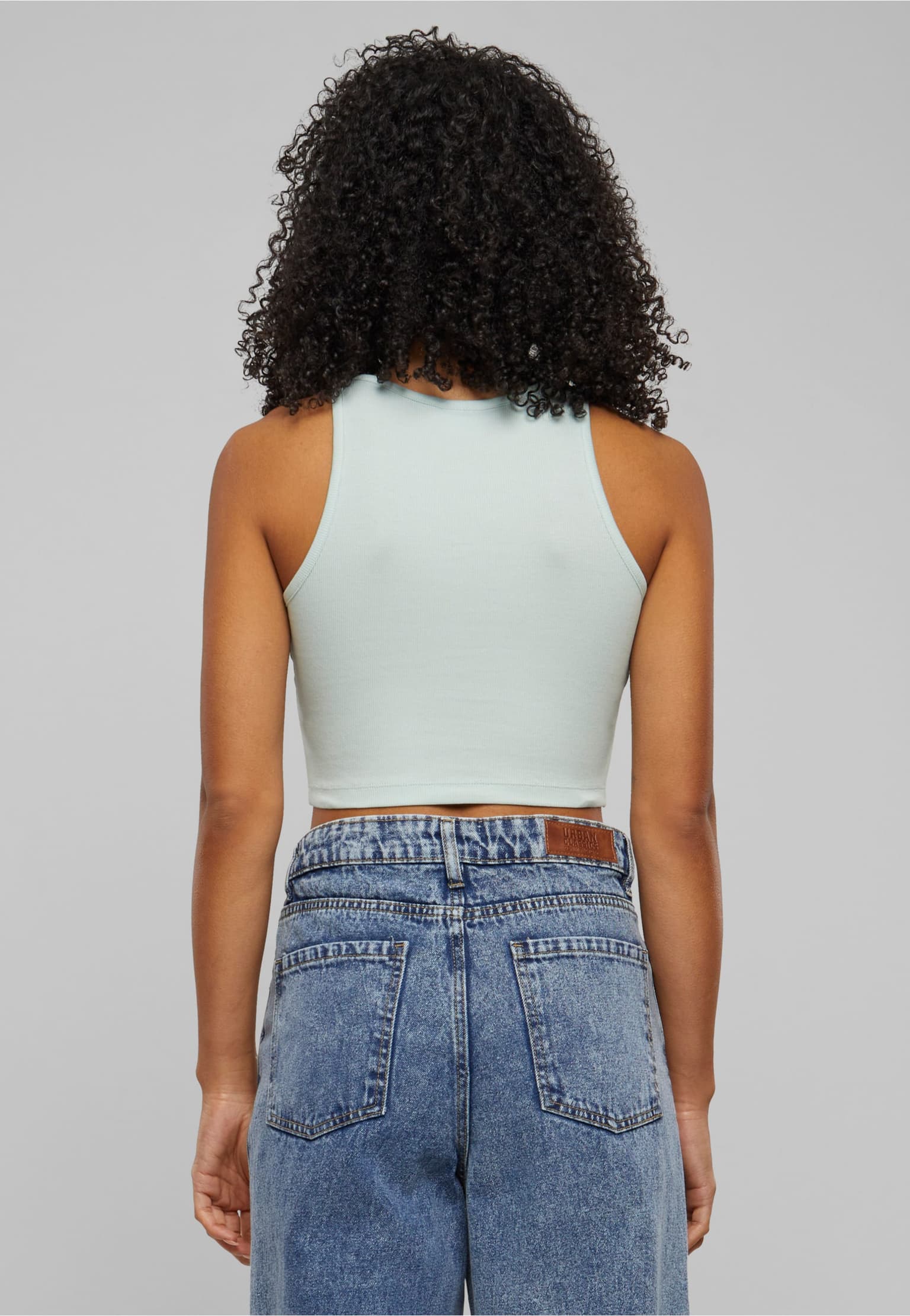 Urban Classics Ladies Essentials Cropped Rib Top – Bild 2