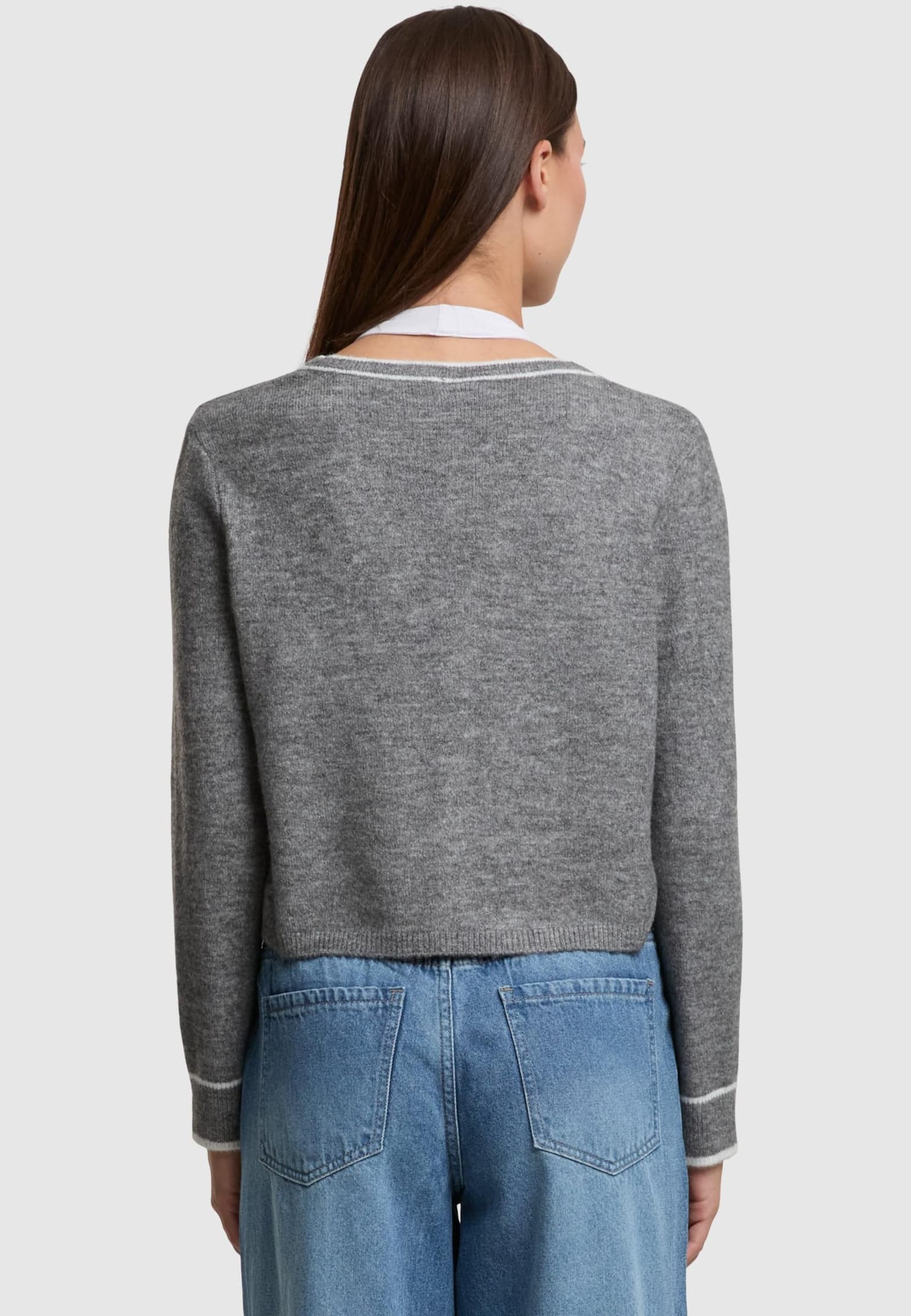 Noisy May NMSKYLAR L/S CONTRAST KNIT CARDIGAN – Bild 2