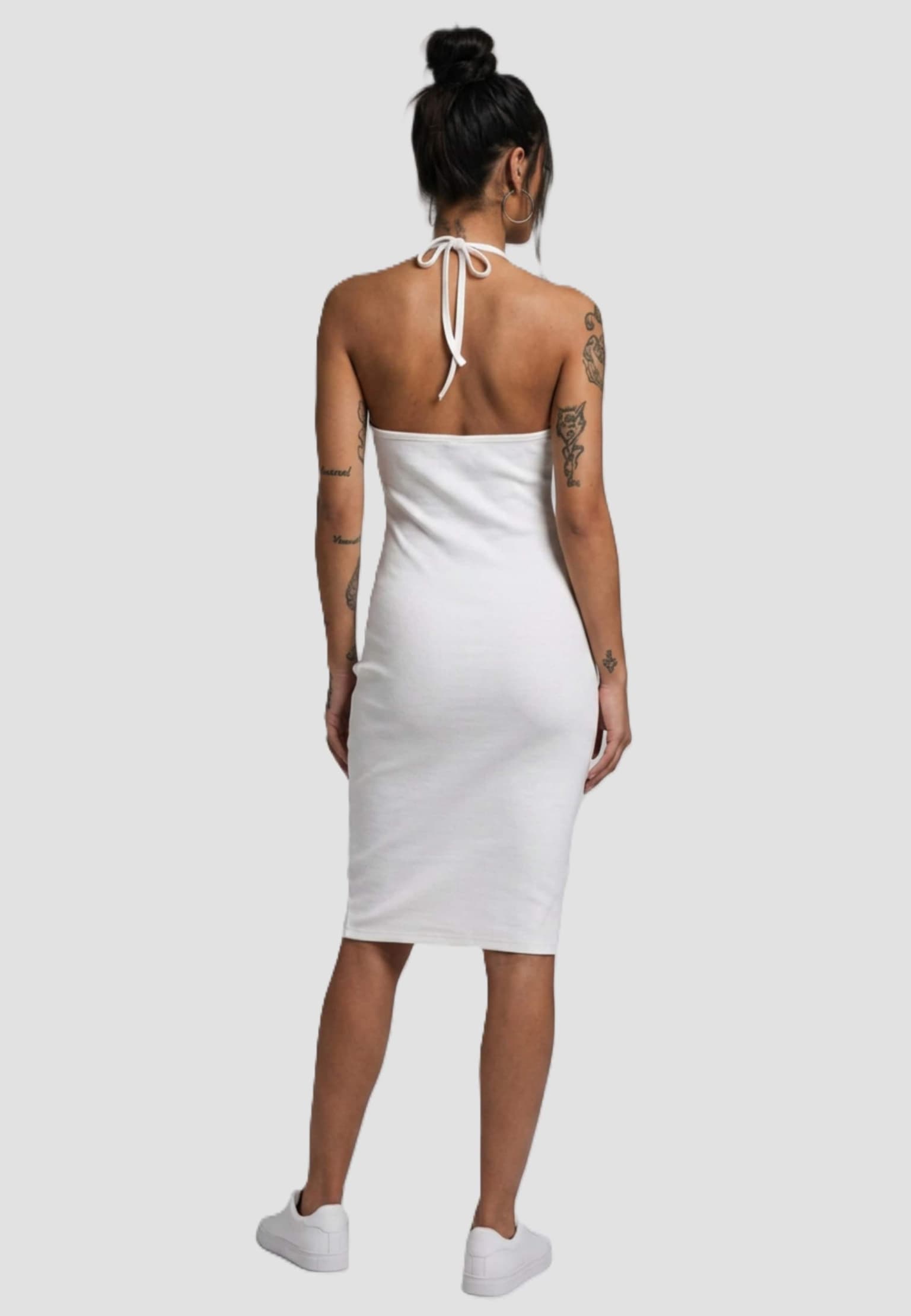 Urban Classics Ladies Rib Jersey Neckholder Dress – Bild 2