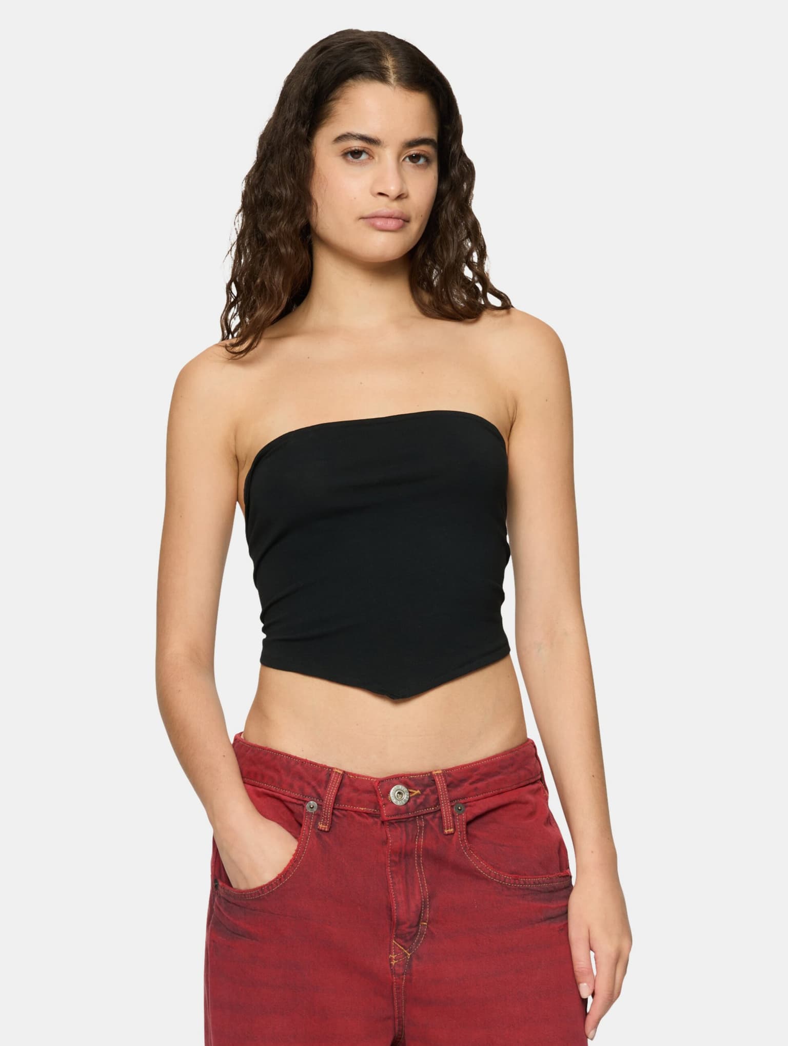 Urban Classics Ladies Knotted Bandeau Top 2-Pack – Bild 2