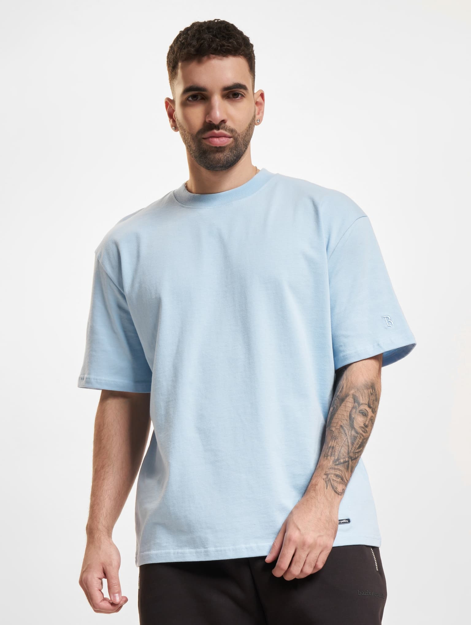 Bazix Republiq Super Heavy Blank T-Shirt – Bild 3