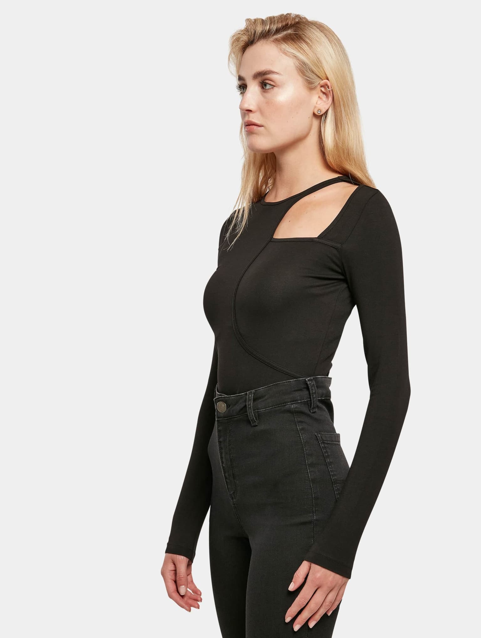 Urban Classics Ladies Essentials Cut Out Longsleeve Body – Bild 3