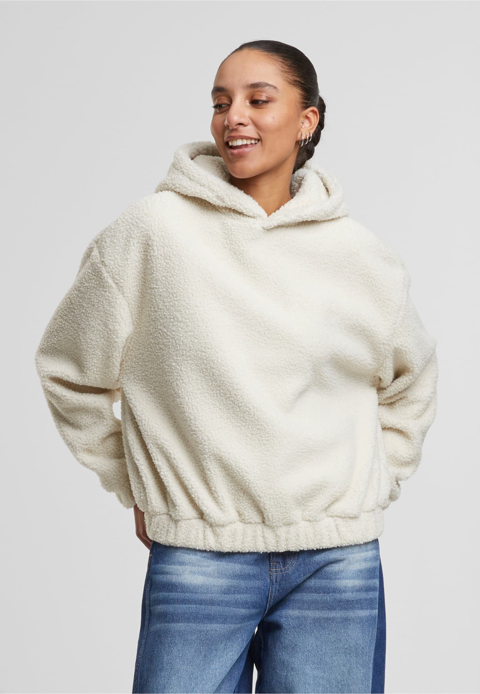 Urban Classics Ladies Oversized Bonded Sherpa Hoody