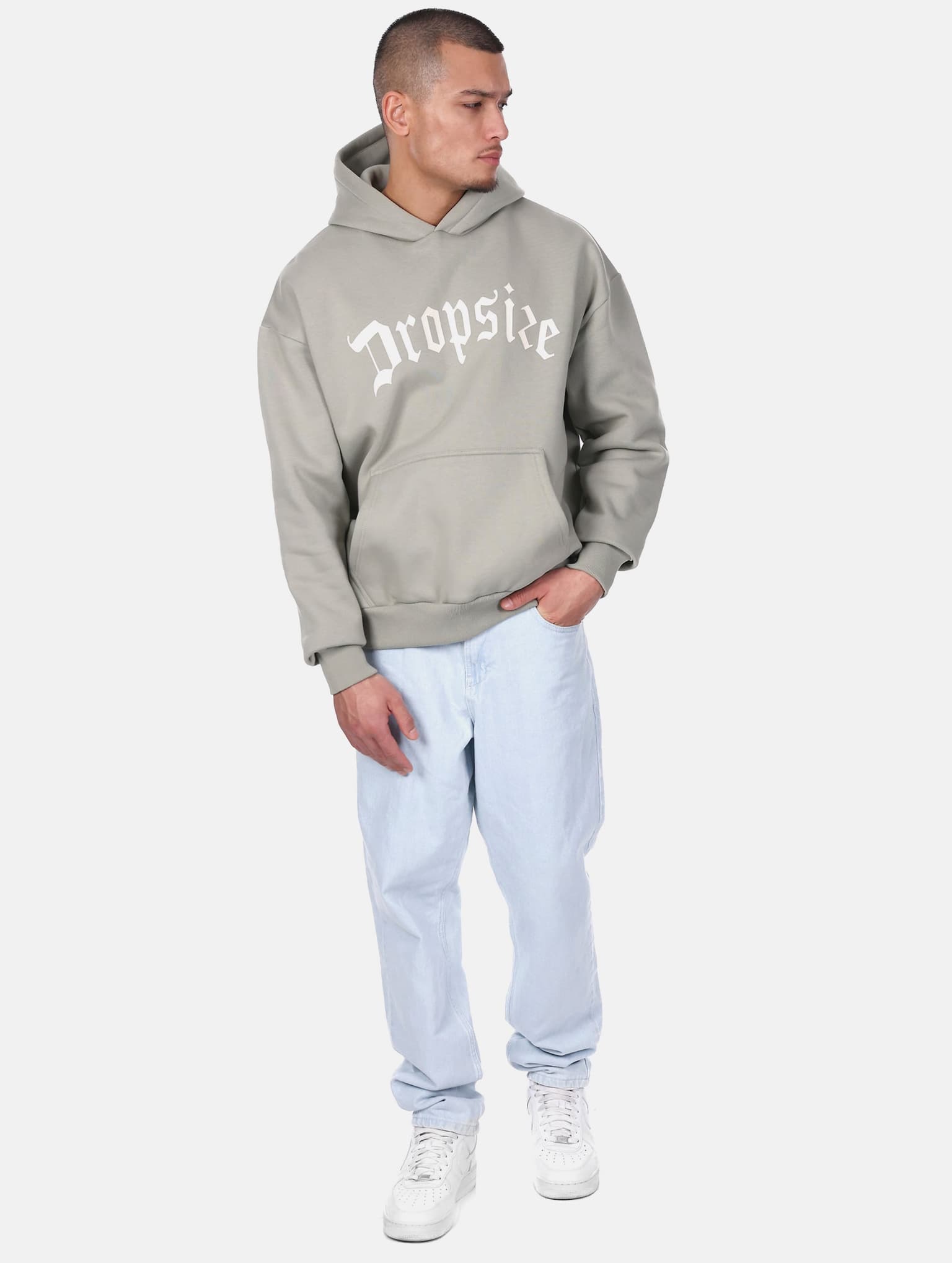 Dropsize Heavy Logo Design Hoodie – Bild 4