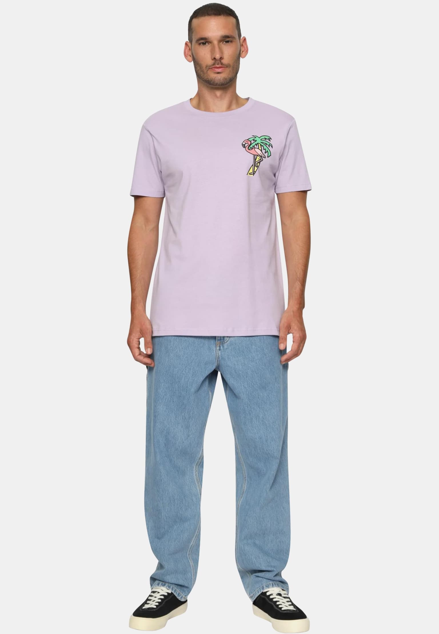 Mister Tee Flamingo T-Shirt Round Neck – Bild 3