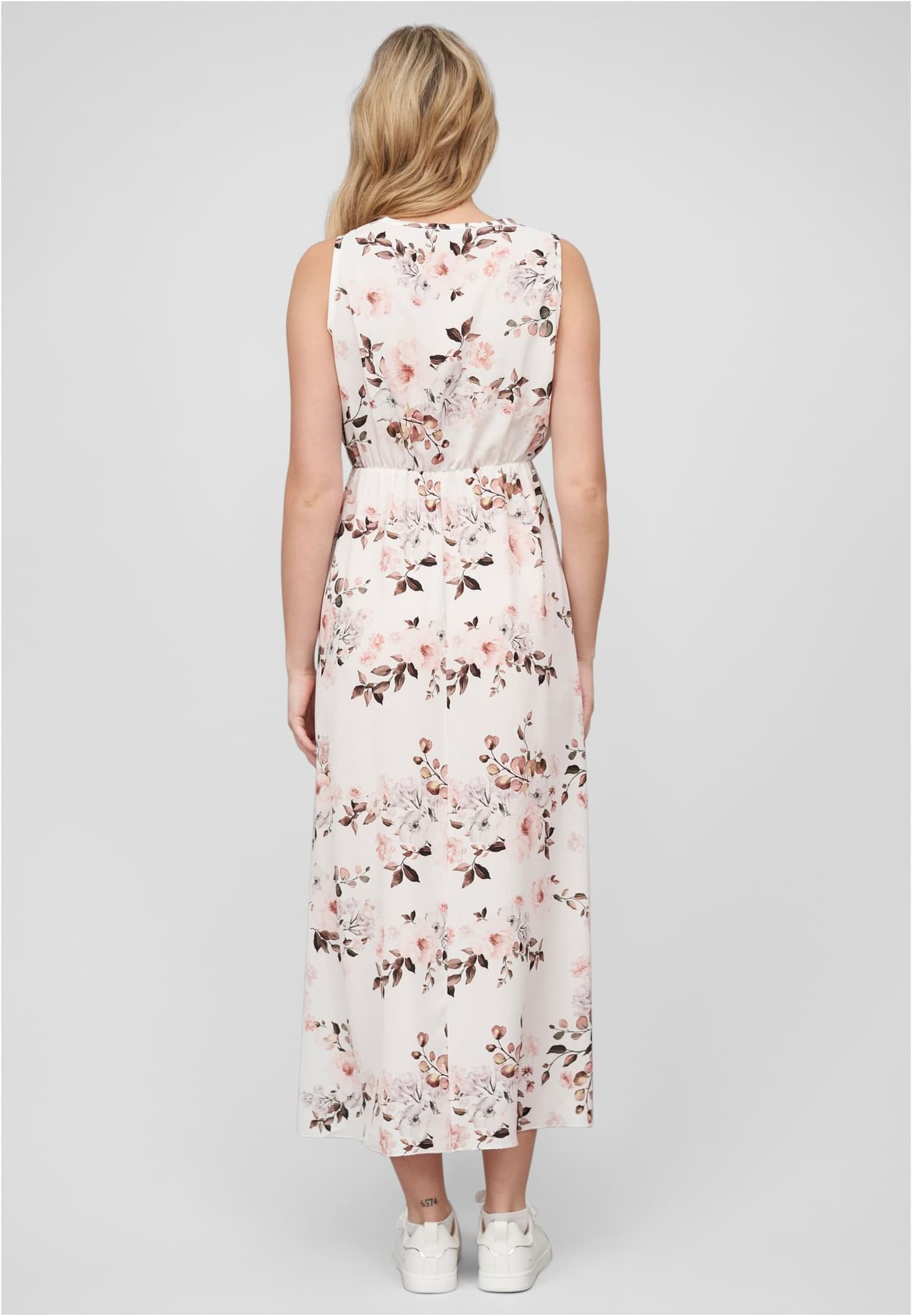 Cloud5ive Maxi Kleid in Wickeloptik mit Blumen All Over Print – Bild 2