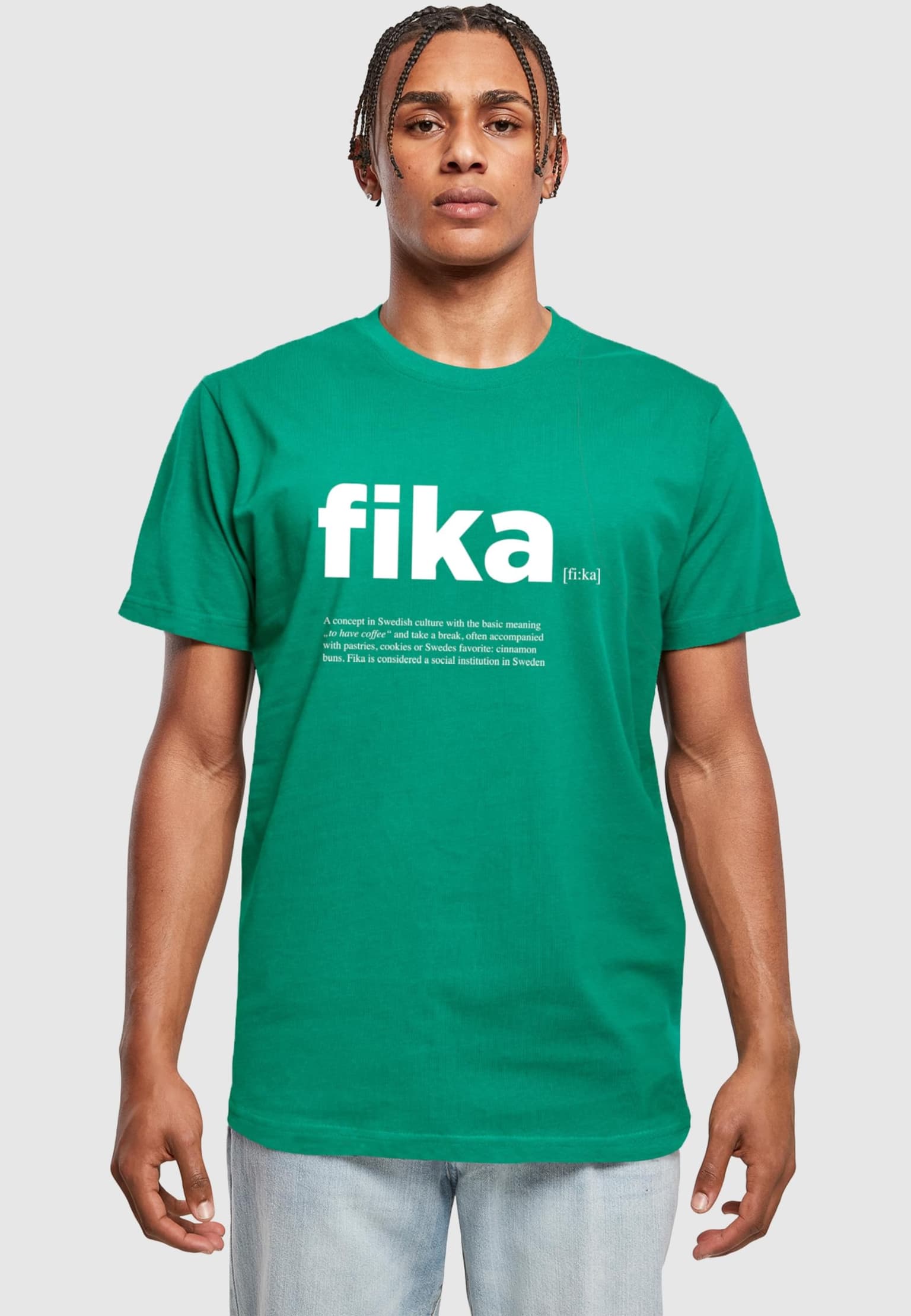 Mister Tee Fika Definition T-Shirt Round Neck
