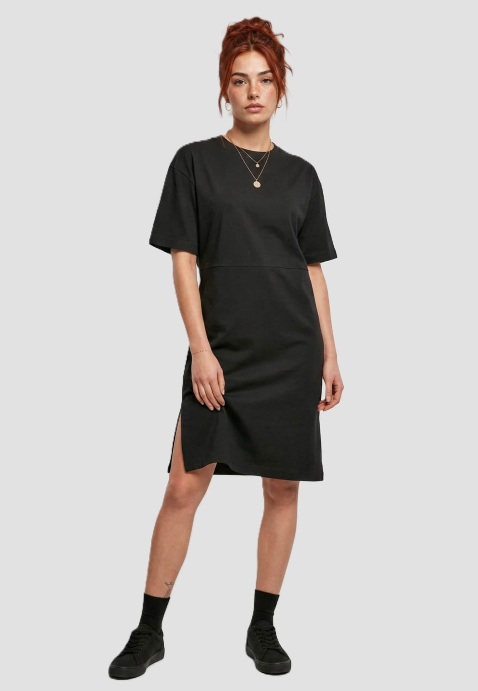 Urban Classics Ladies Essentials Oversized Slit Tee Dress