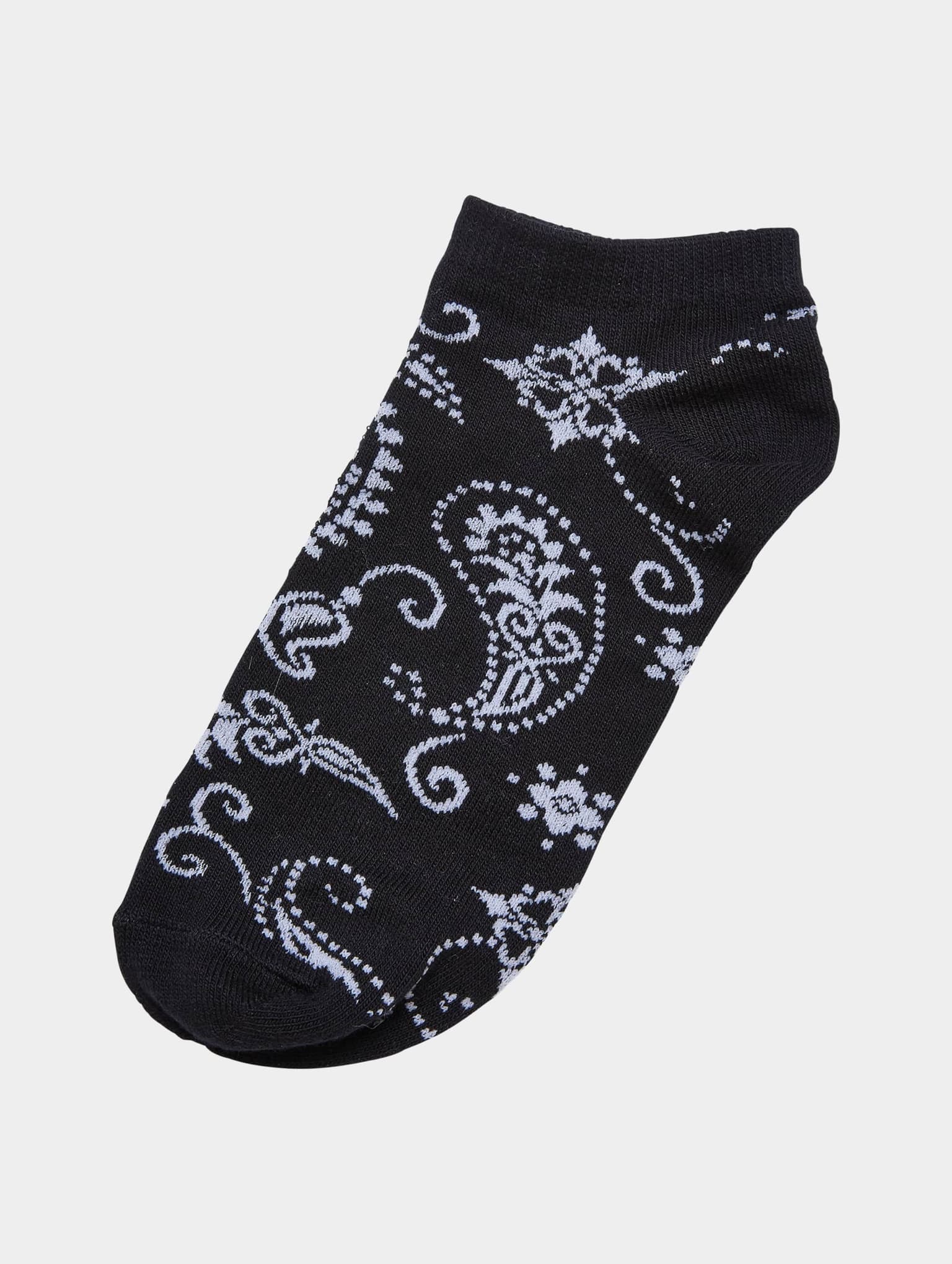 Urban Classics Bandana Pattern No Show Socks 5-Pack