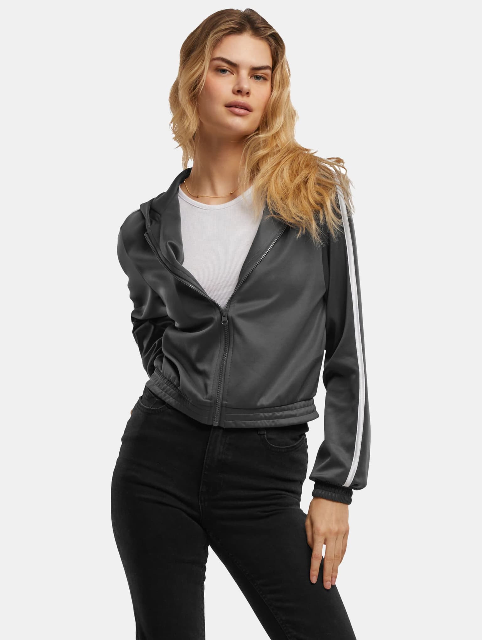 Urban Classics Ladies Cropped Track Jacket