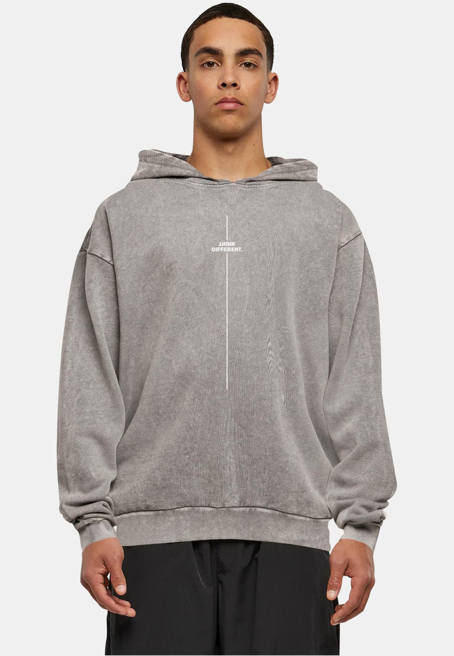 Merchcode Think Different Acid Washed Oversize Hoody
