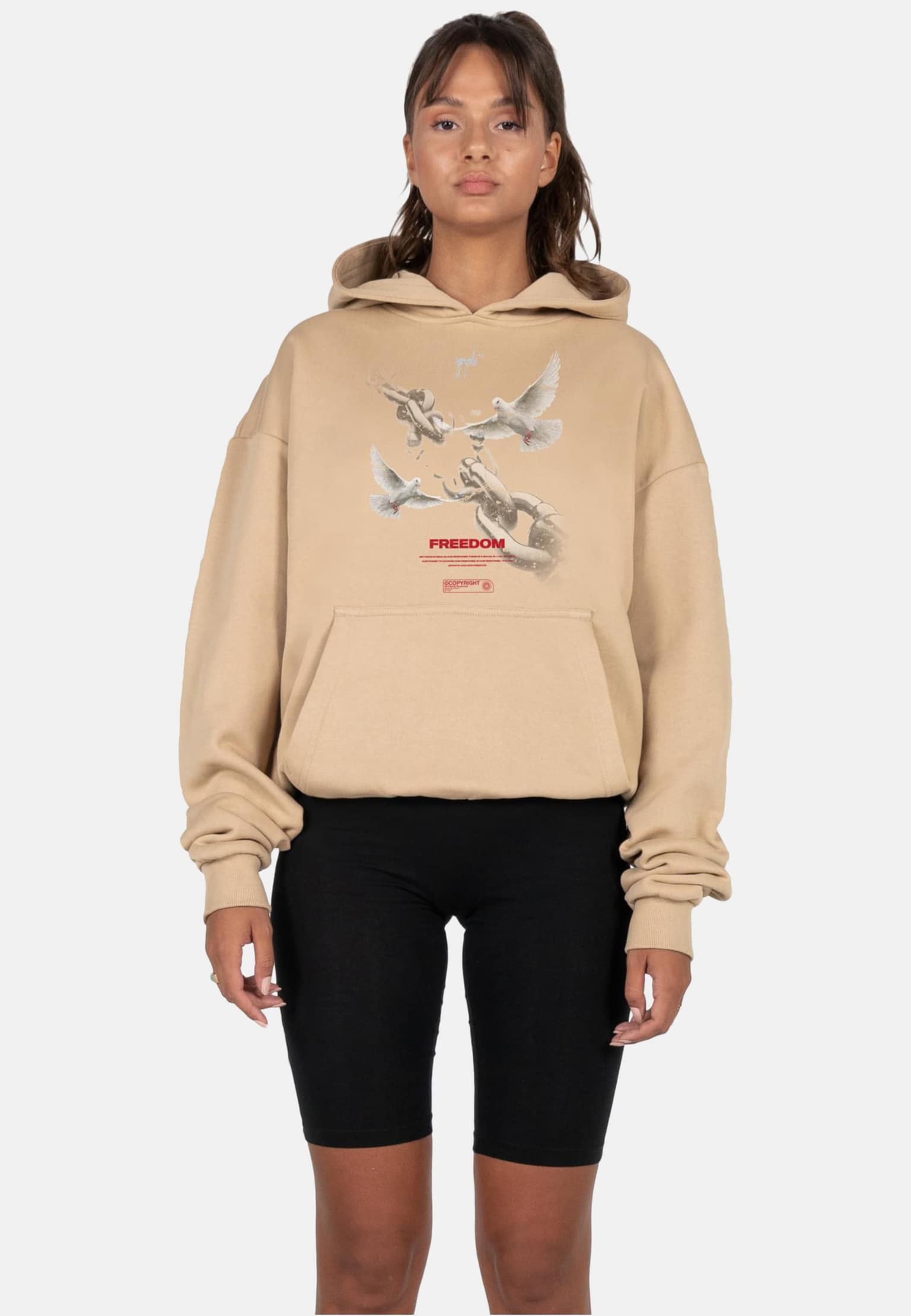 MJ Gonzales Ladies Freedom x Heavy Oversized Hoody