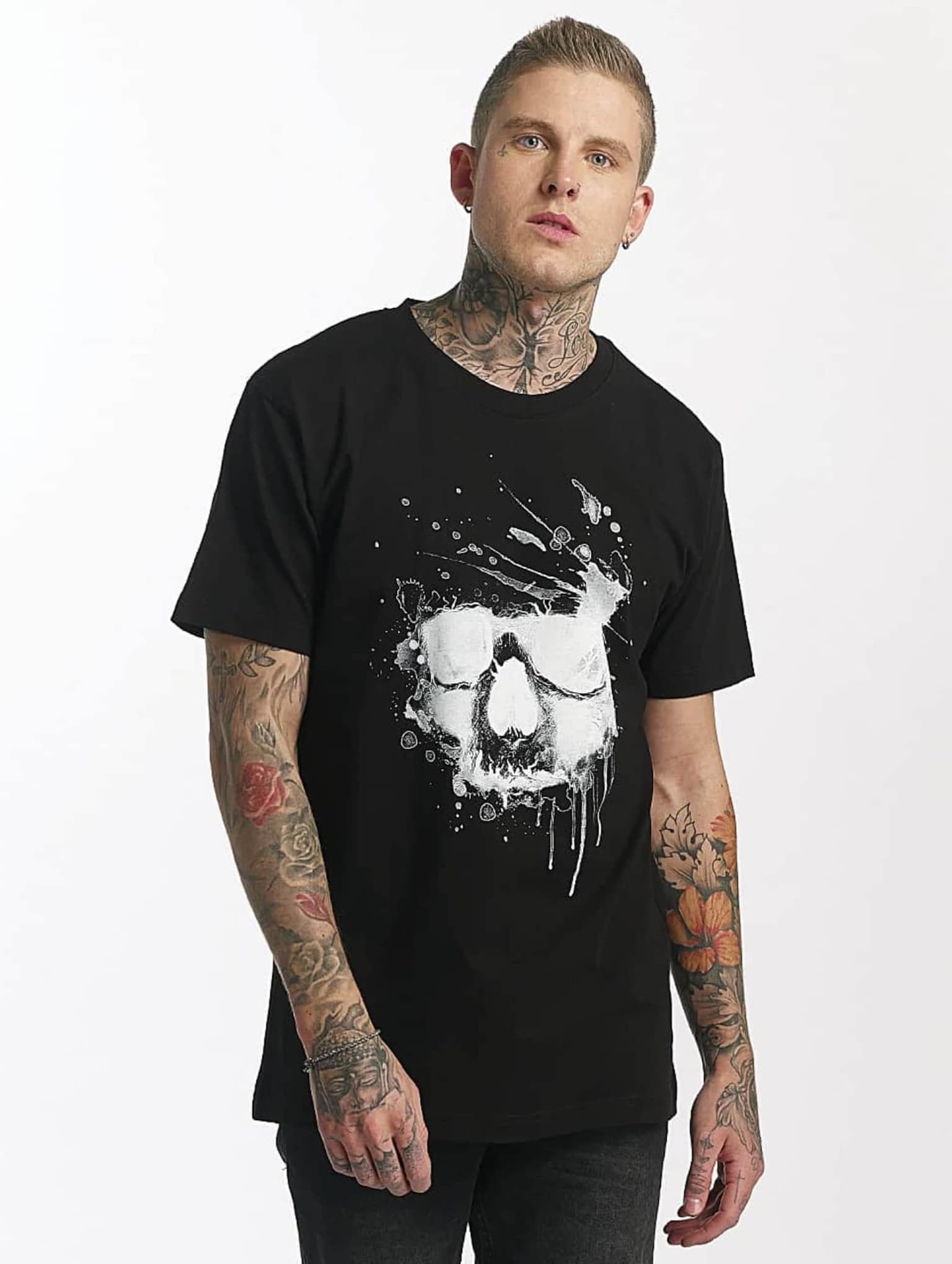 Mister Tee Waterpaint Skull T-Shirt